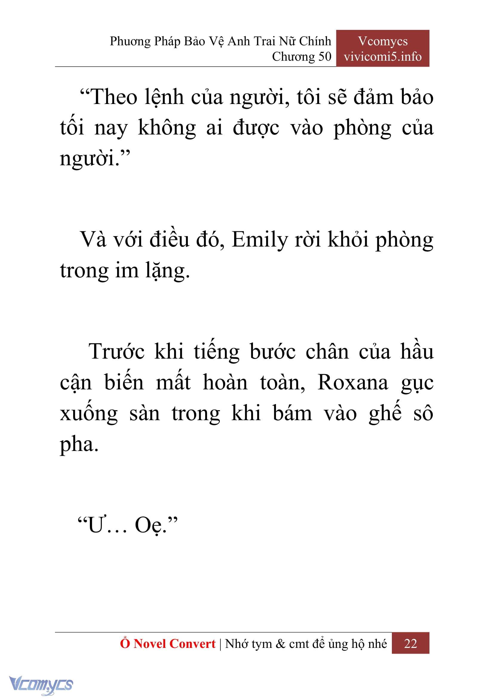 [Novel] Phương Pháp Bảo Vệ Anh Trai Nữ Chính Chap 50 - Trang 2