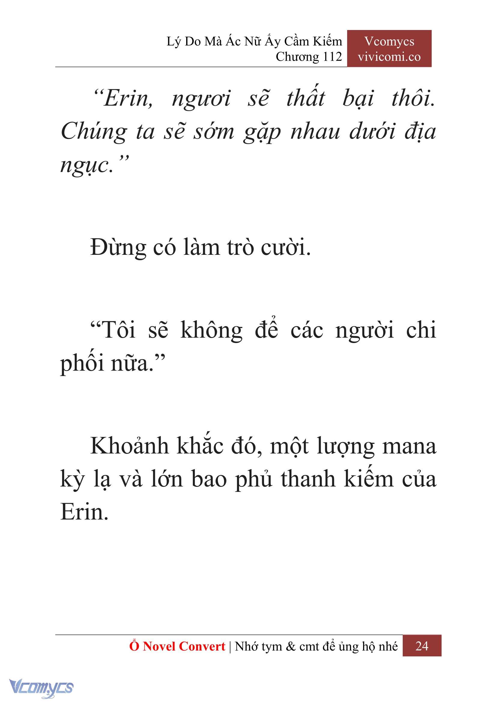 [Novel] Lý Do Mà Ác Nữ Ấy Cầm Kiếm Chap 112 - Trang 2