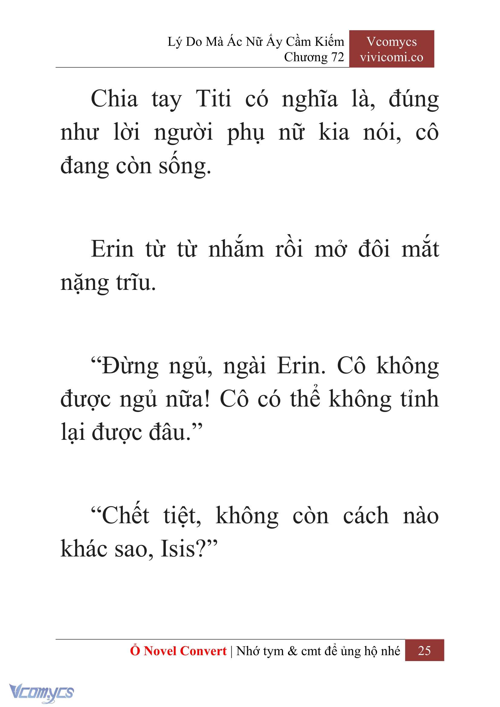 [Novel] Lý Do Mà Ác Nữ Ấy Cầm Kiếm Chap 72 - Trang 2