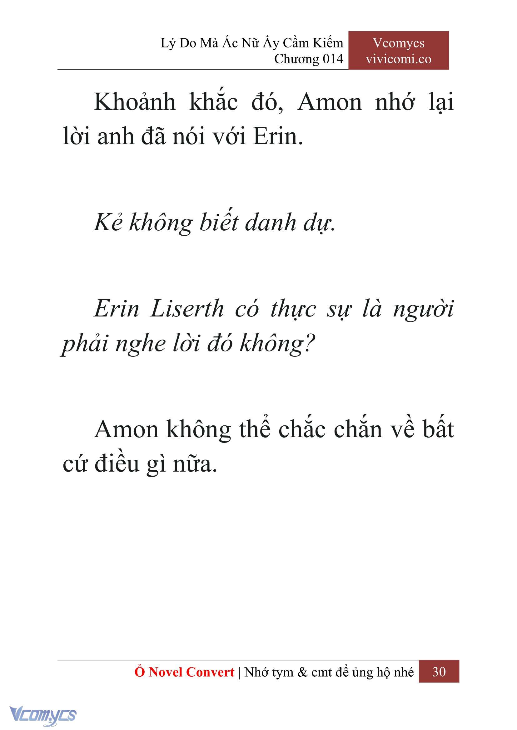 [Novel] Lý Do Mà Ác Nữ Ấy Cầm Kiếm Chap 14 - Trang 2