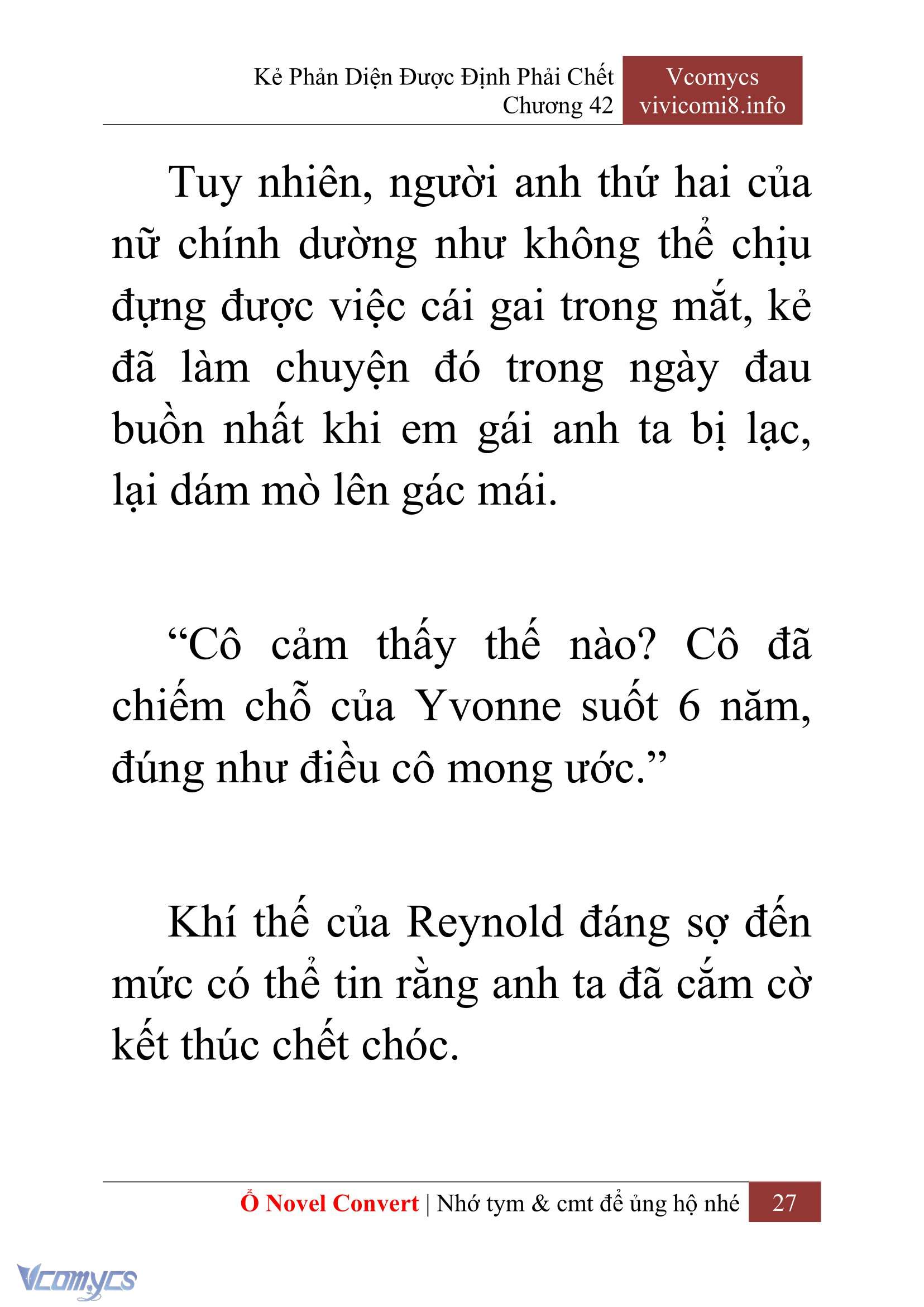[Novel] Kẻ Phản Diện Được Định Phải Chết Chap 42 - Trang 2
