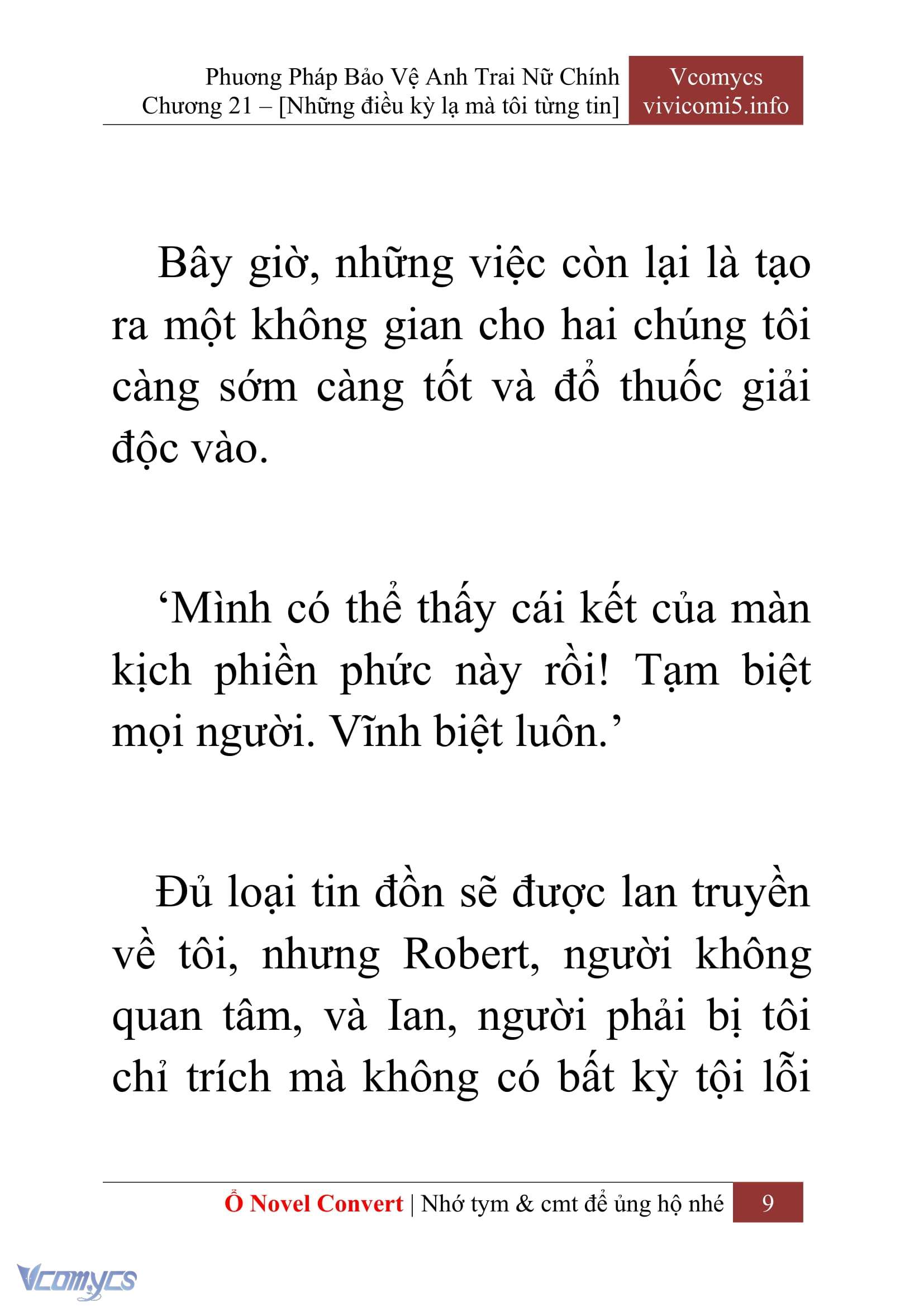 [Novel] Tôi Không Còn Là Đối Thủ Của Nam Chính Chap 21 - Trang 2