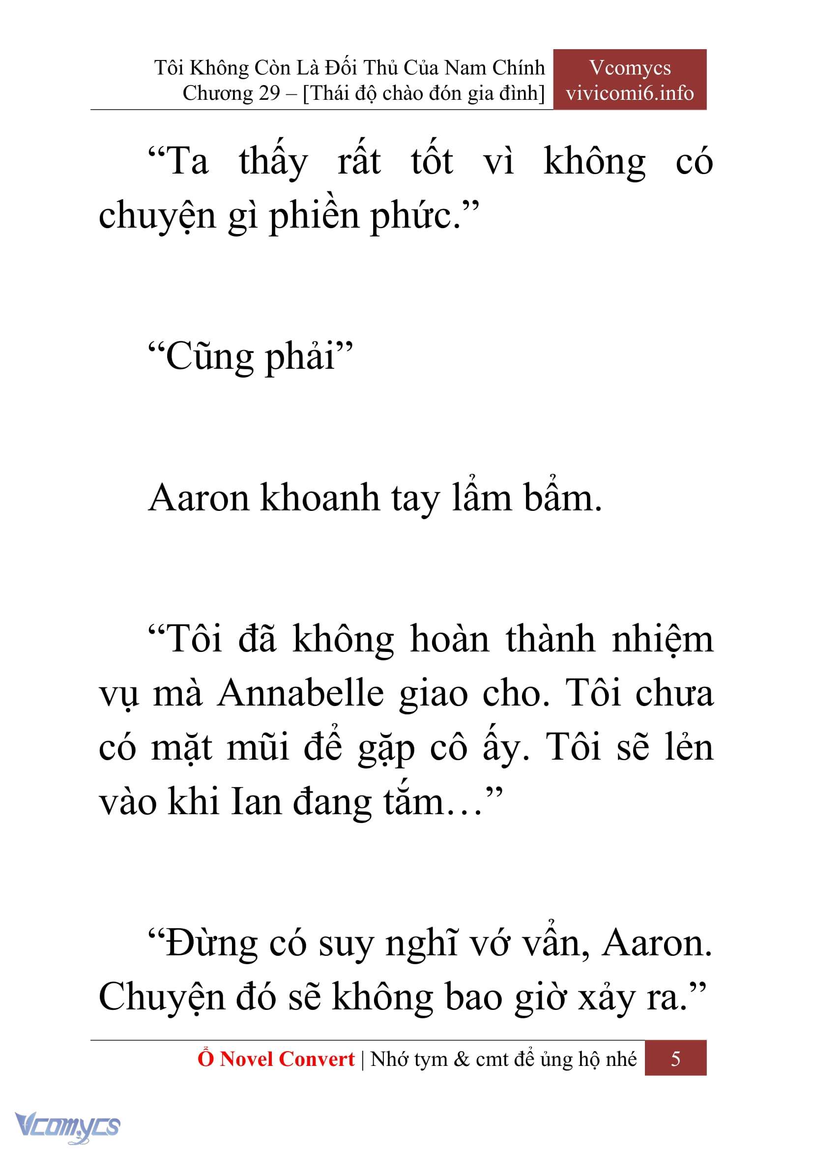 [Novel] Tôi Không Còn Là Đối Thủ Của Nam Chính Chap 29 - Trang 2