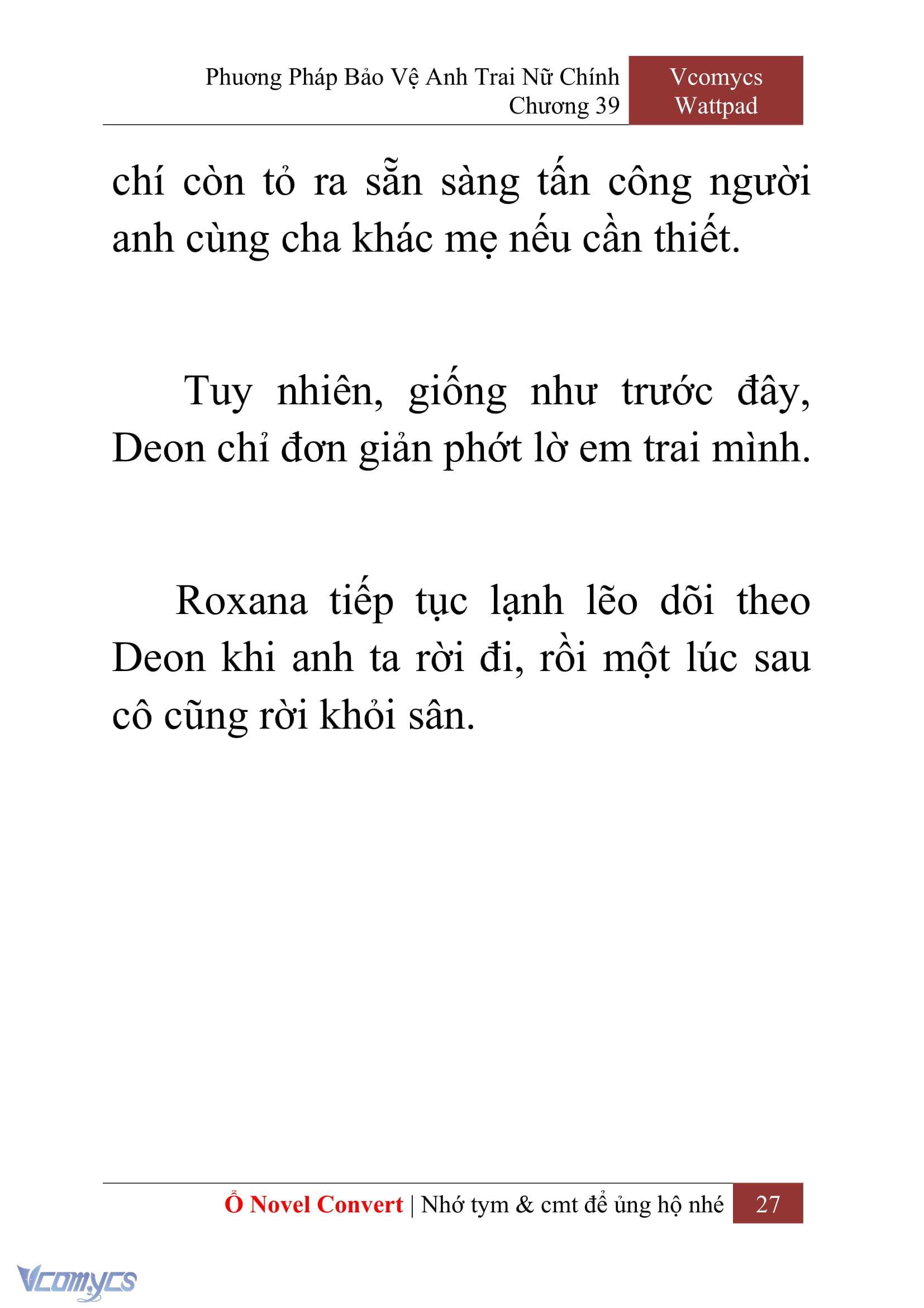 [Novel] Phương Pháp Bảo Vệ Anh Trai Nữ Chính Chap 39 - Trang 2