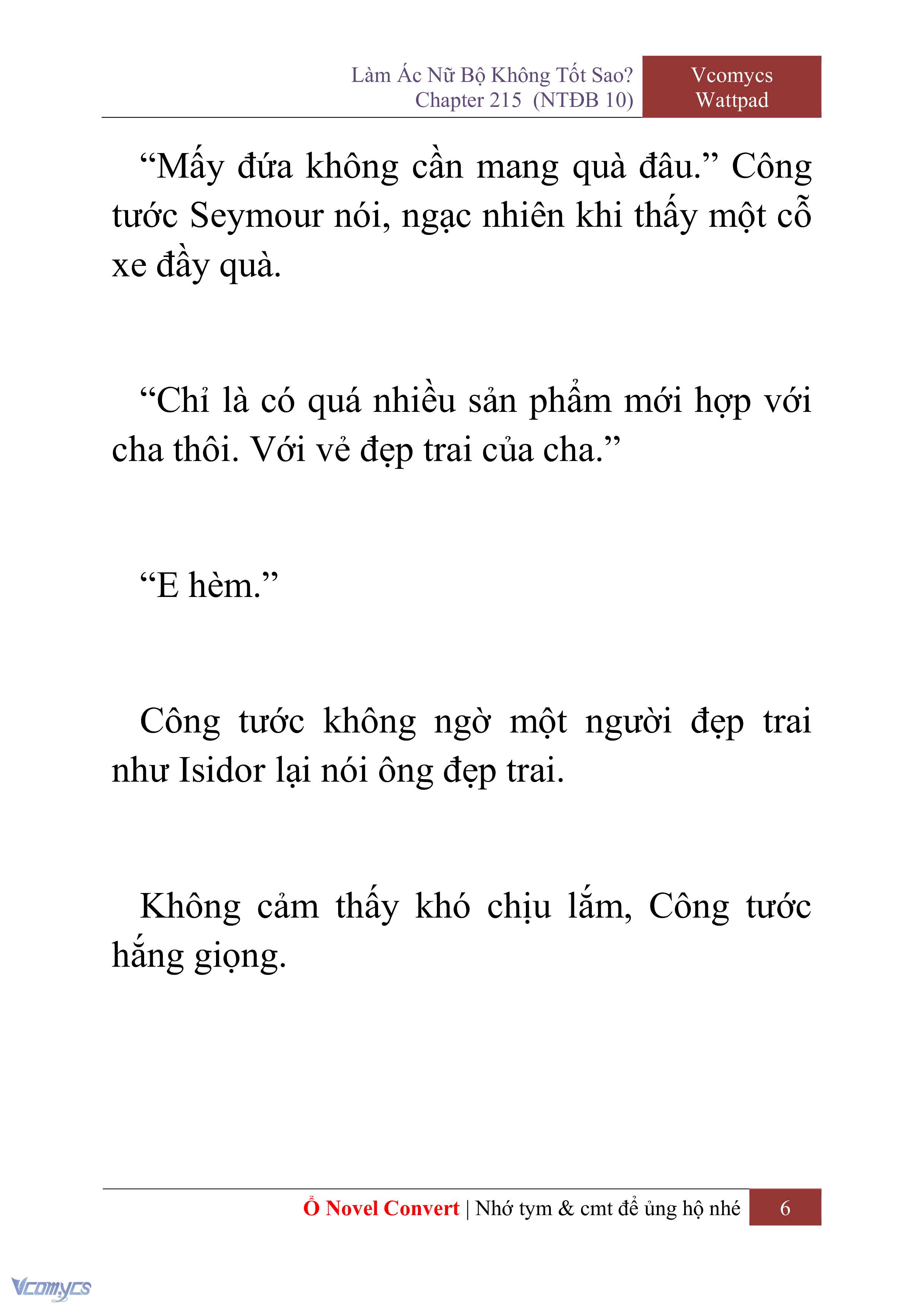 [Novel] Làm Ác Nữ Bộ Không Tốt Sao? Chap 215 - Trang 2