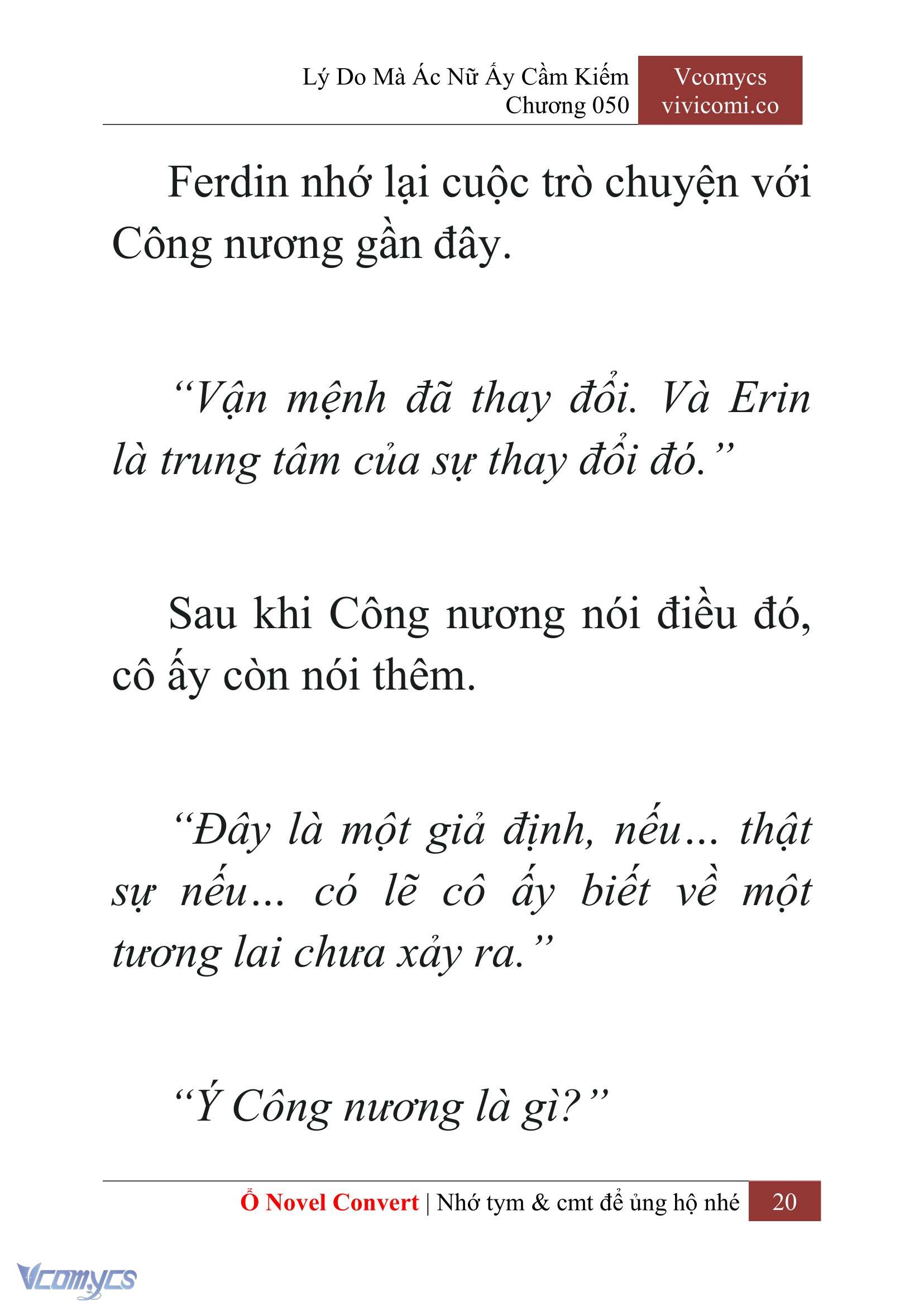 [Novel] Lý Do Mà Ác Nữ Ấy Cầm Kiếm Chap 50 - Next 