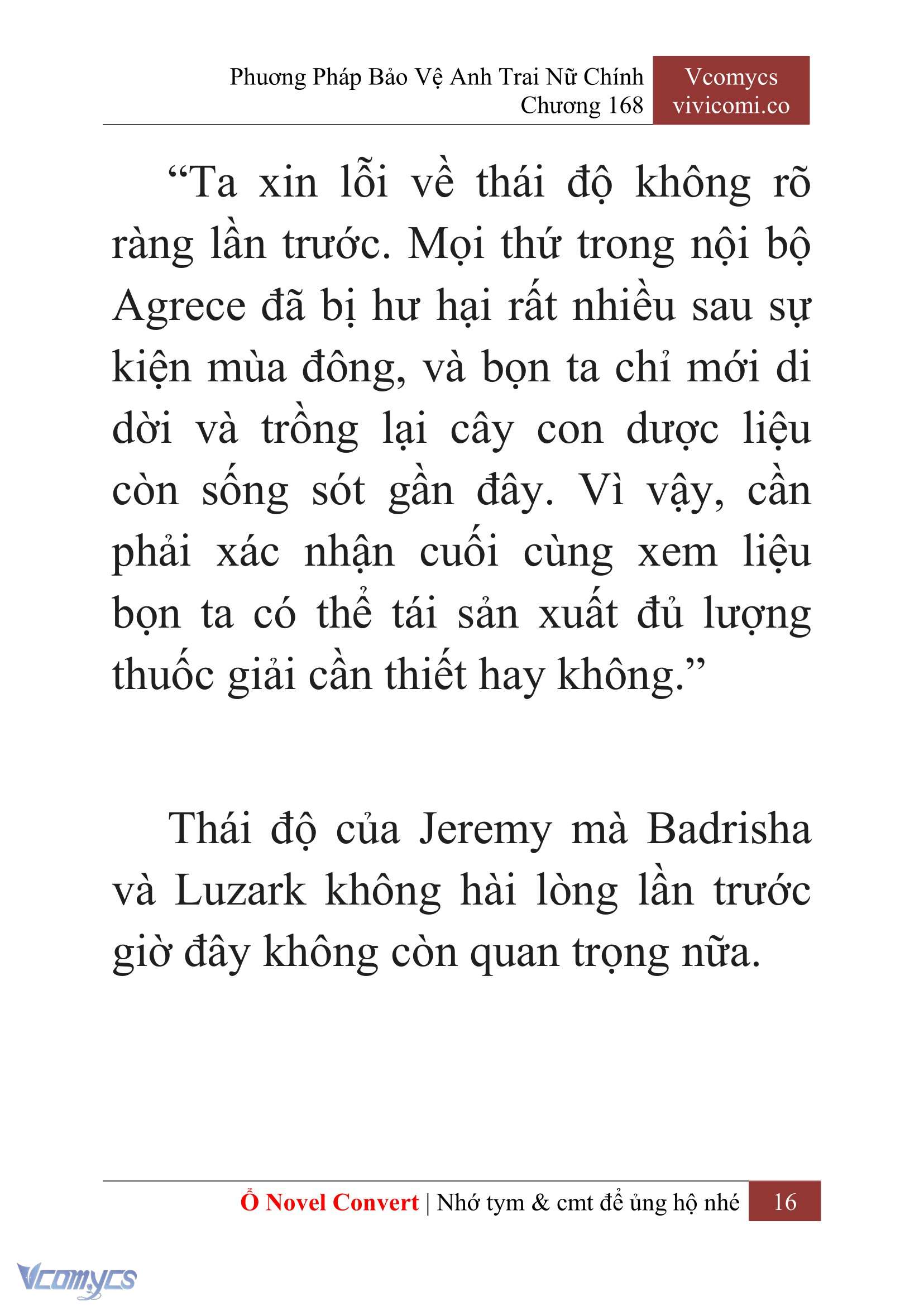 [Novel] Phương Pháp Bảo Vệ Anh Trai Nữ Chính Chap 168 - Trang 2