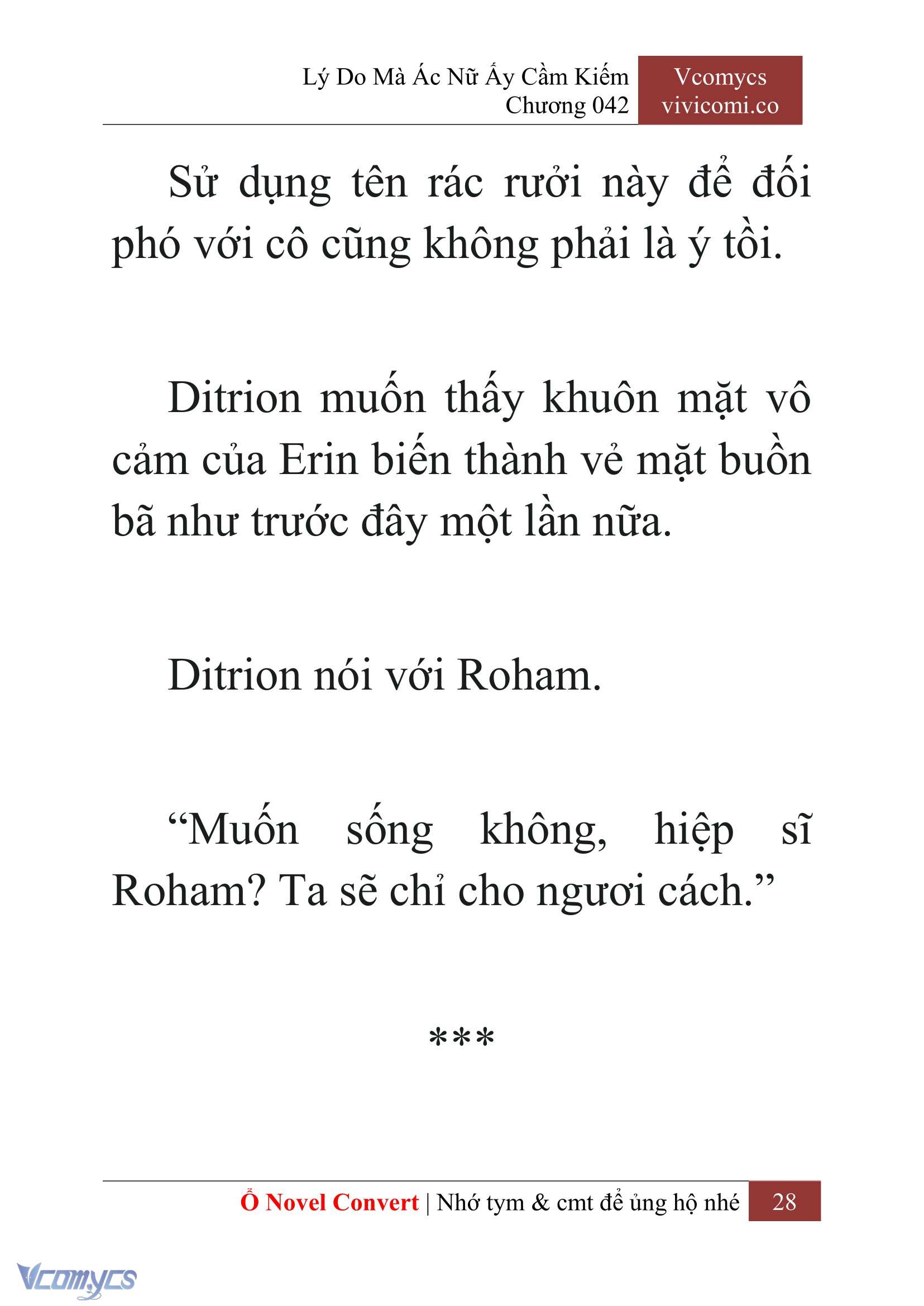 [Novel] Lý Do Mà Ác Nữ Ấy Cầm Kiếm Chap 42 - Next Chap 43