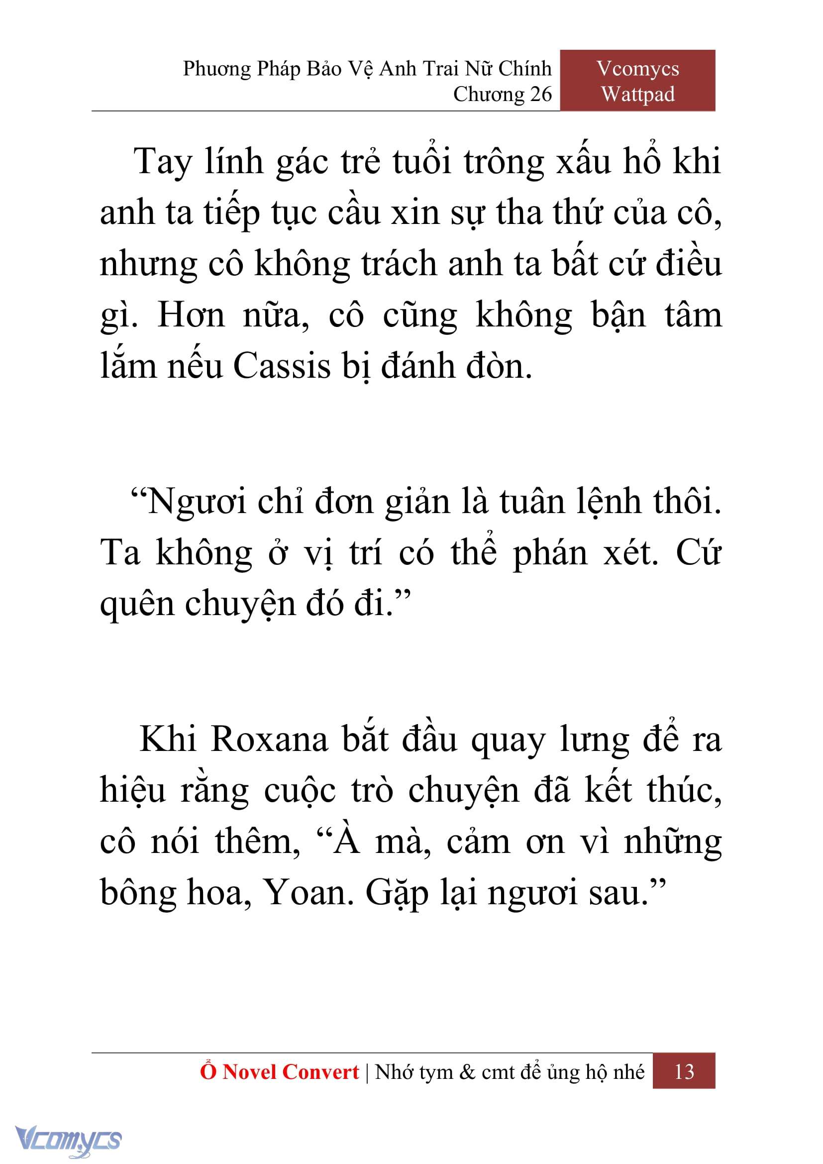 [Novel] Phương Pháp Bảo Vệ Anh Trai Nữ Chính Chap 26 - Trang 2