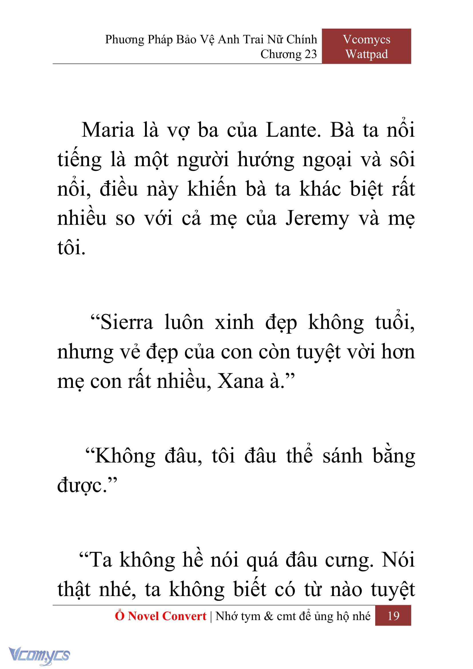 [Novel] Phương Pháp Bảo Vệ Anh Trai Nữ Chính Chap 23 - Trang 2