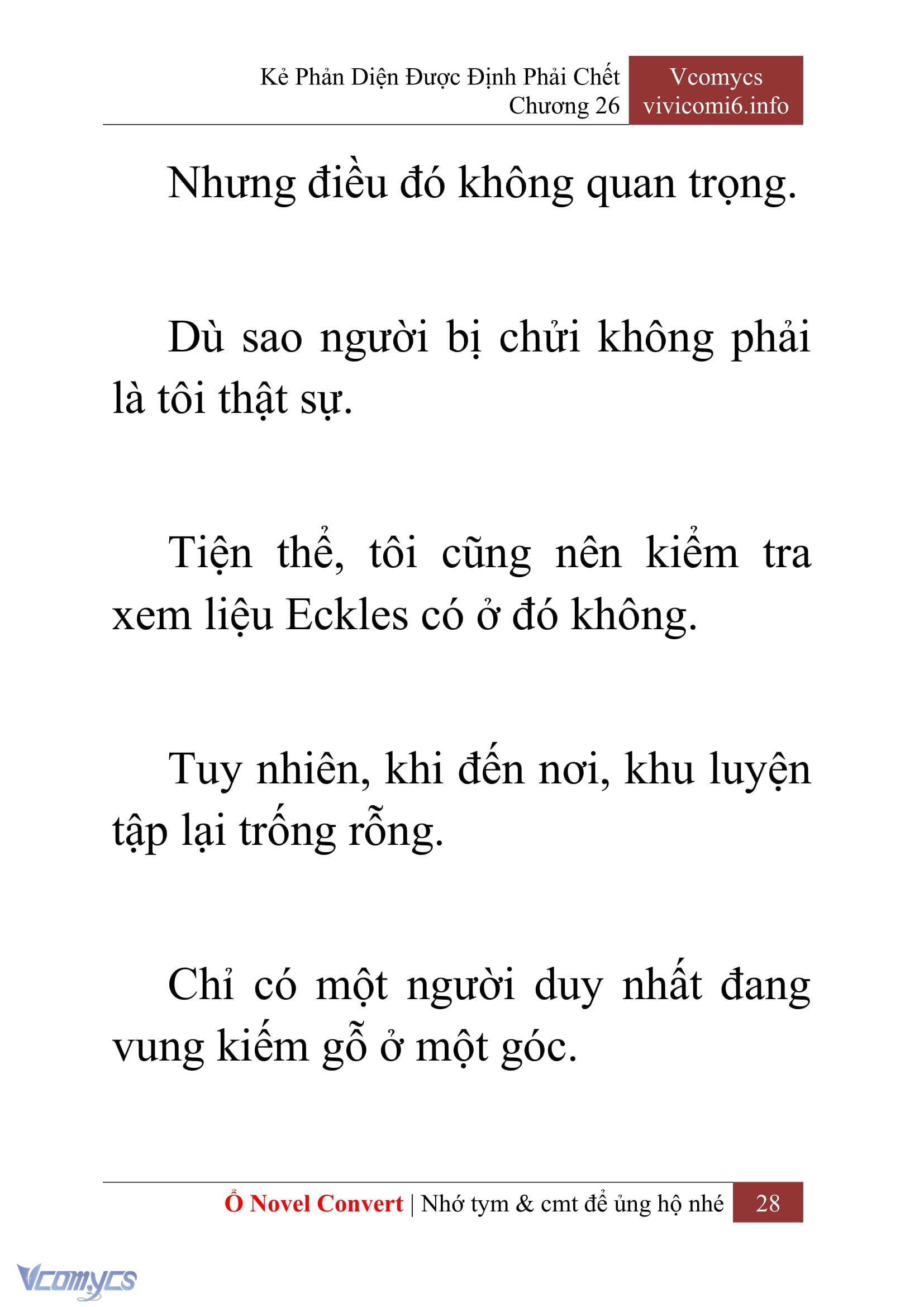 [Novel] Kẻ Phản Diện Được Định Phải Chết Chap 26 - Trang 2