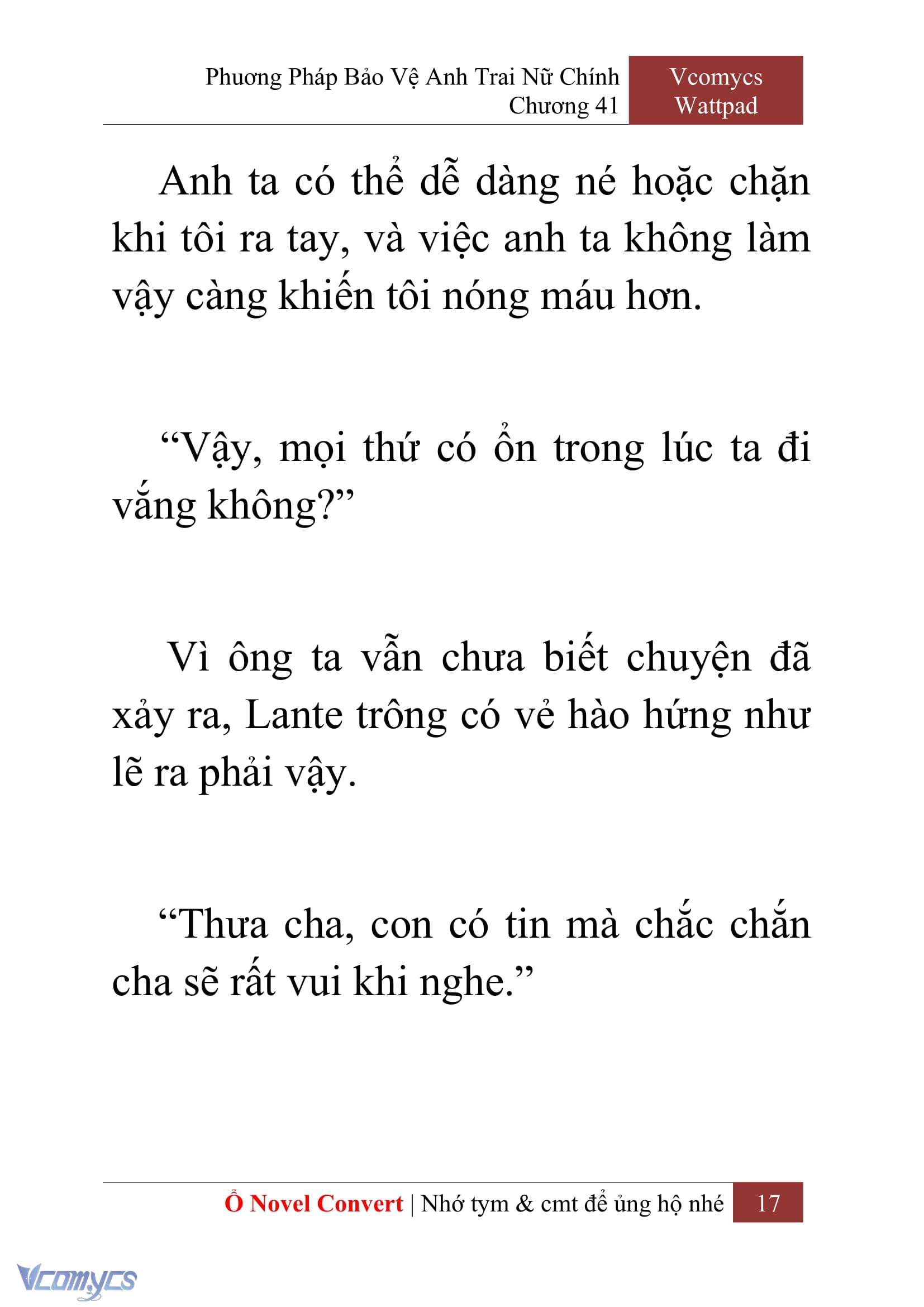 [Novel] Phương Pháp Bảo Vệ Anh Trai Nữ Chính Chap 41 - Trang 2
