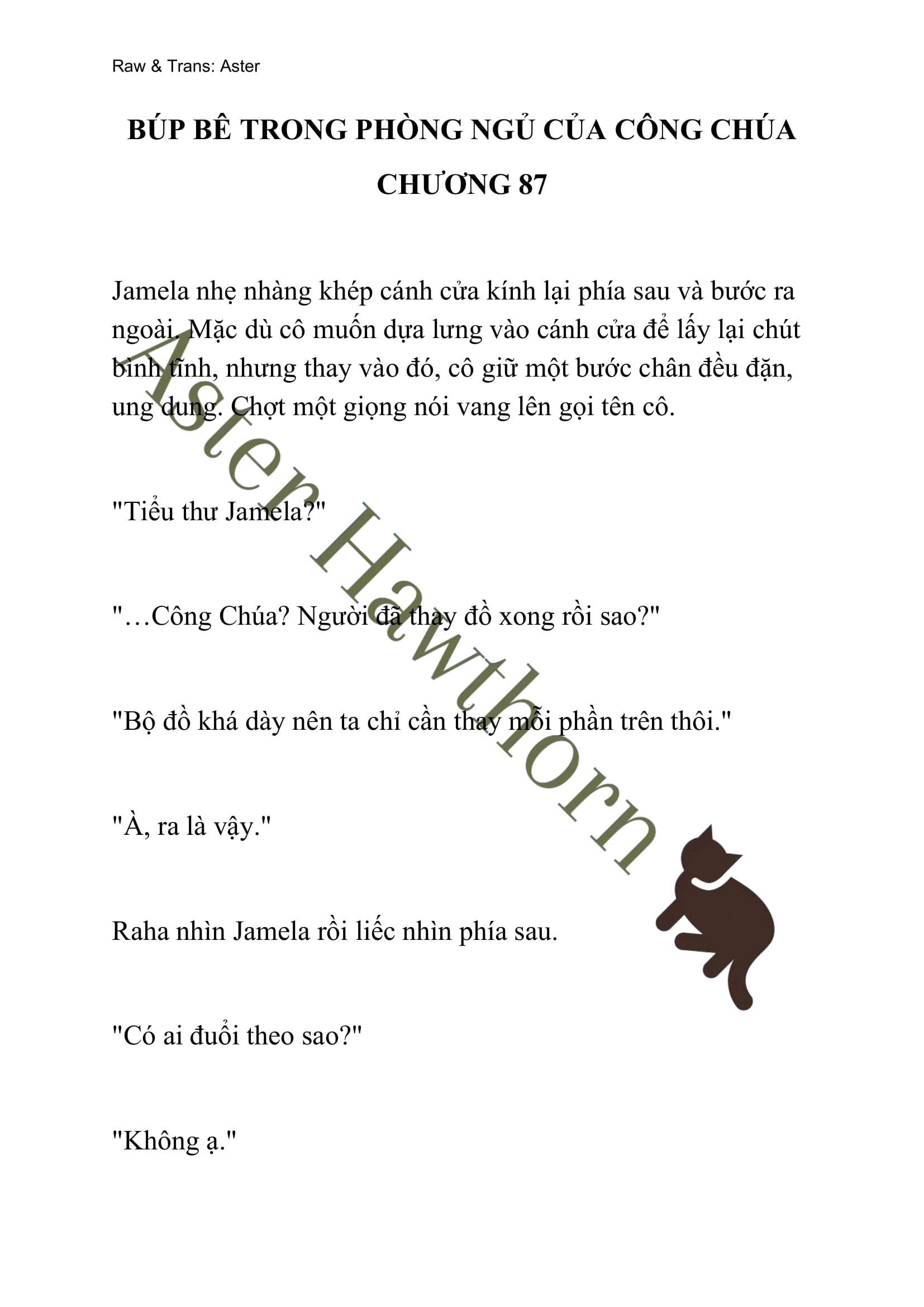 [NOVEL] Búp Bê Trong Phòng Ngủ Của Công Chúa Chap 87 - Next Chap 88