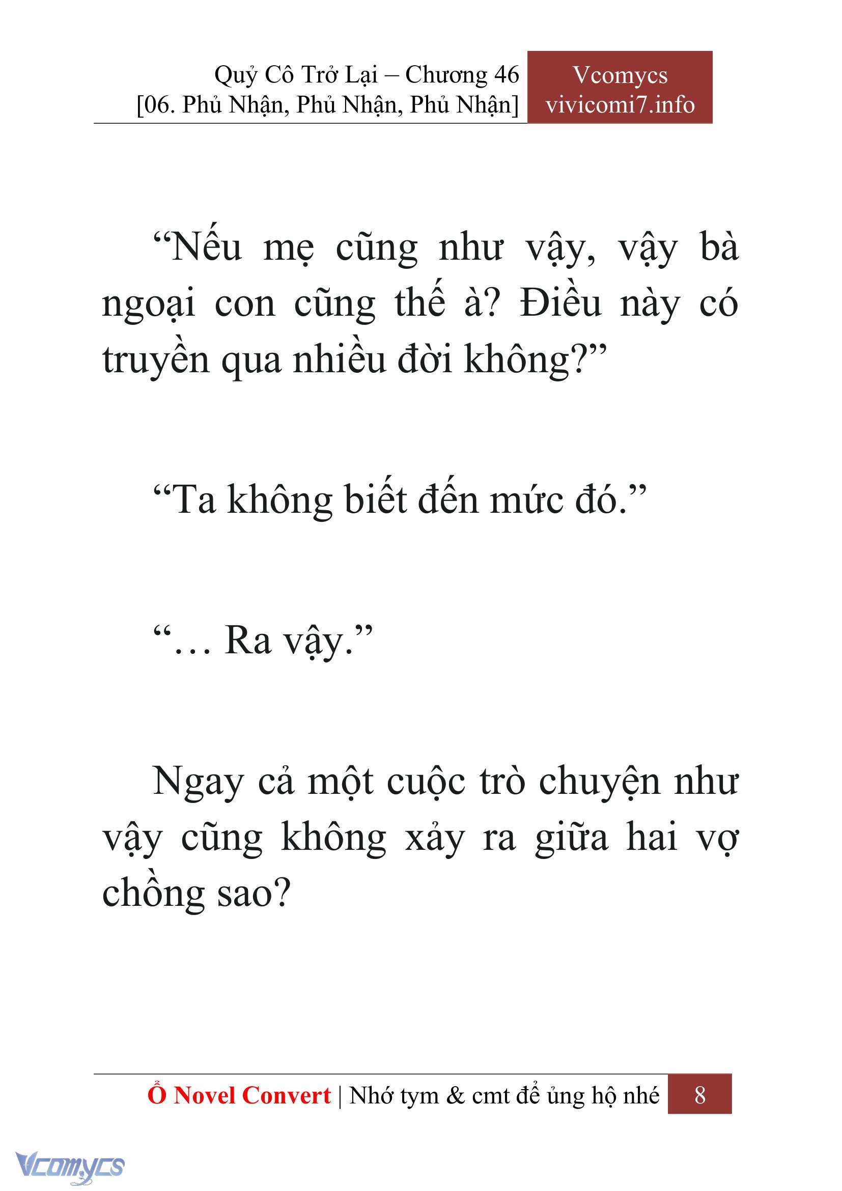 [Novel] Quý Cô Trở Lại Chap 46 - Trang 2