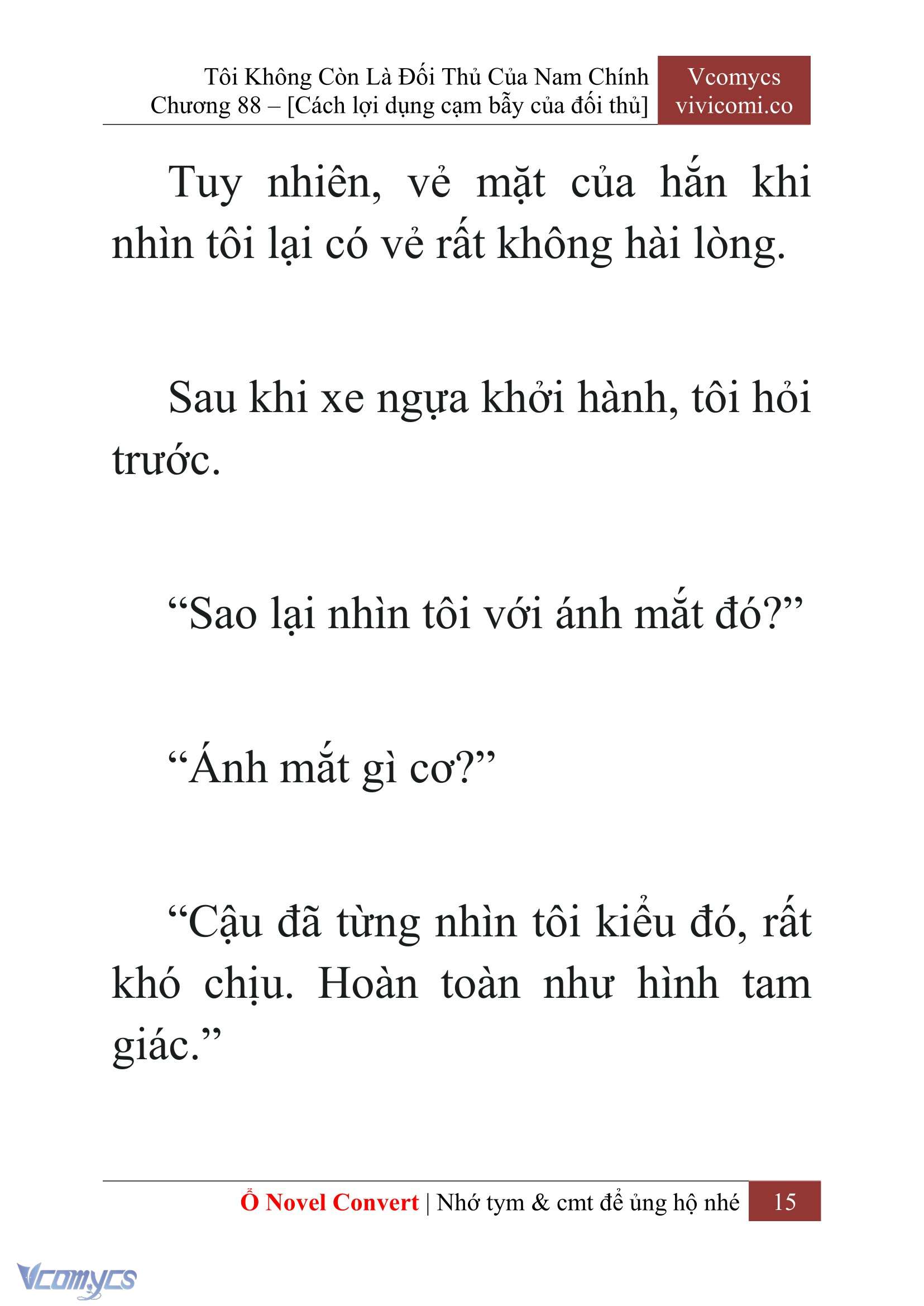 [Novel] Tôi Không Còn Là Đối Thủ Của Nam Chính Chap 88 - Trang 2