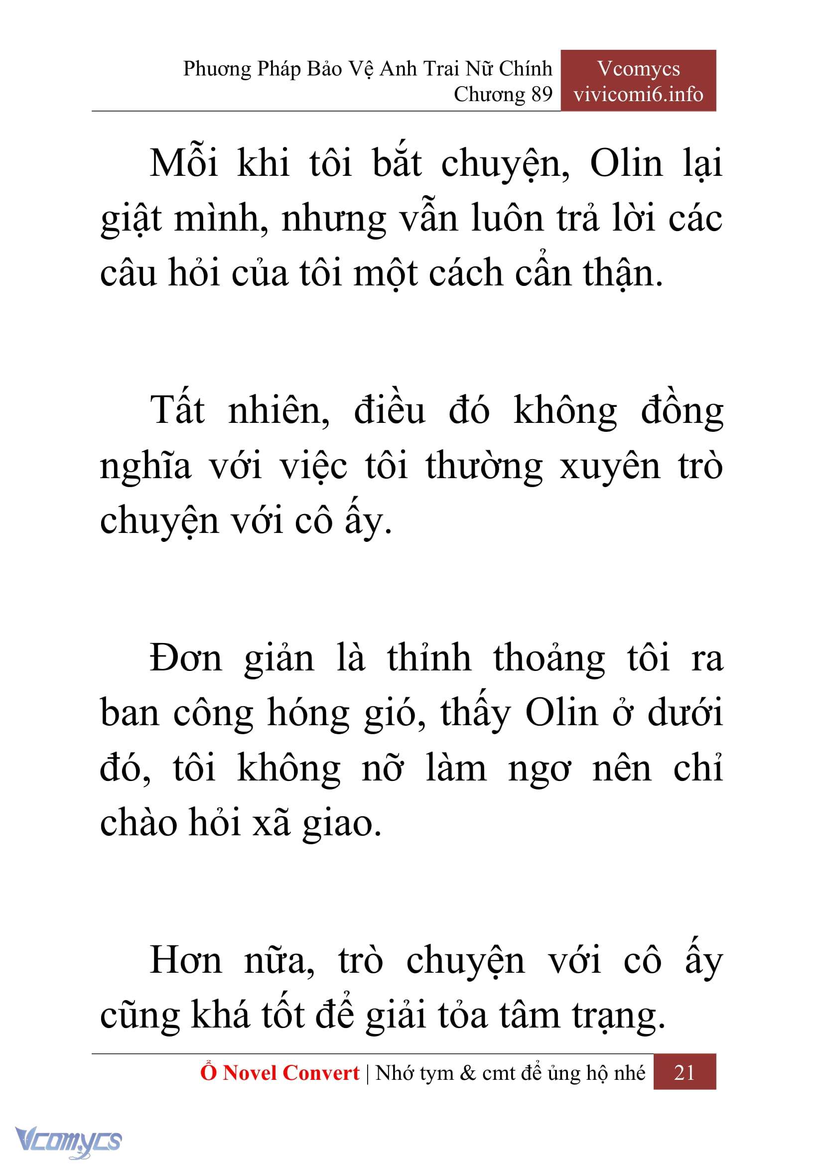 [Novel] Phương Pháp Bảo Vệ Anh Trai Nữ Chính Chap 89 - Trang 2