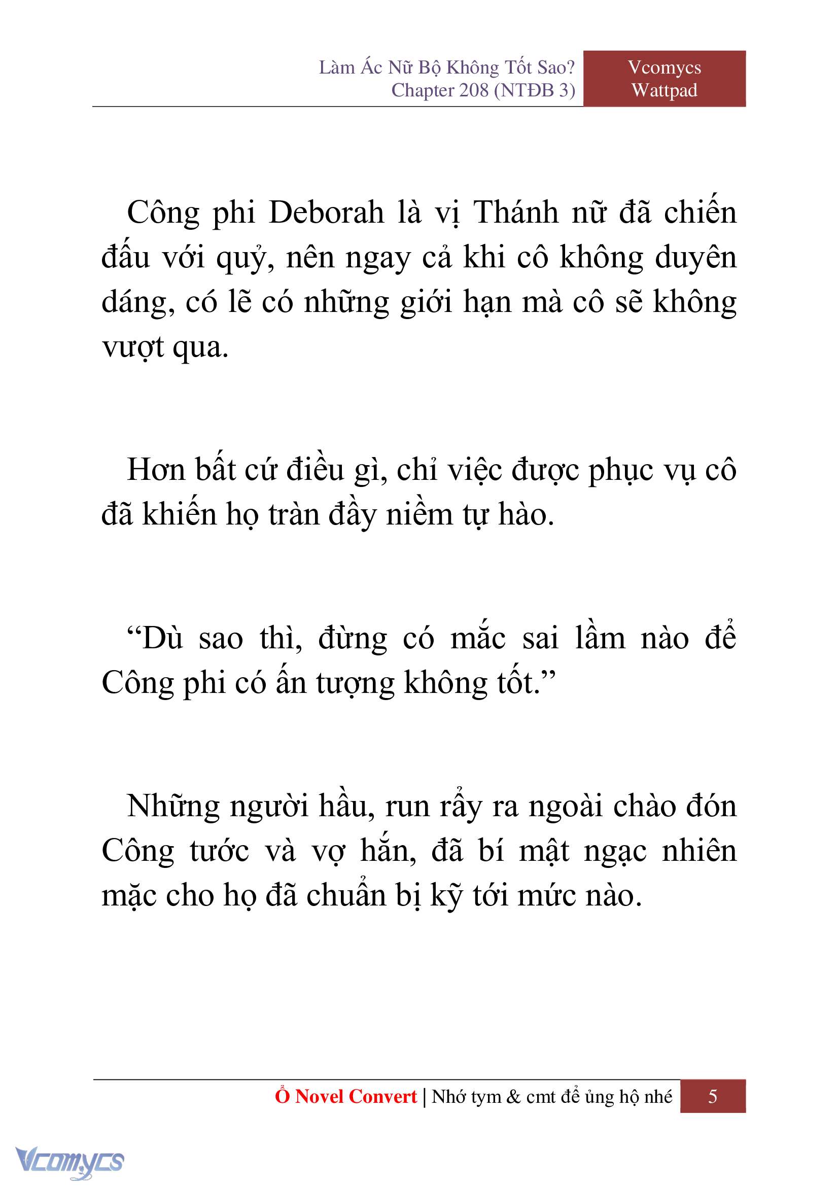[Novel] Làm Ác Nữ Bộ Không Tốt Sao? Chap 208 - Trang 2