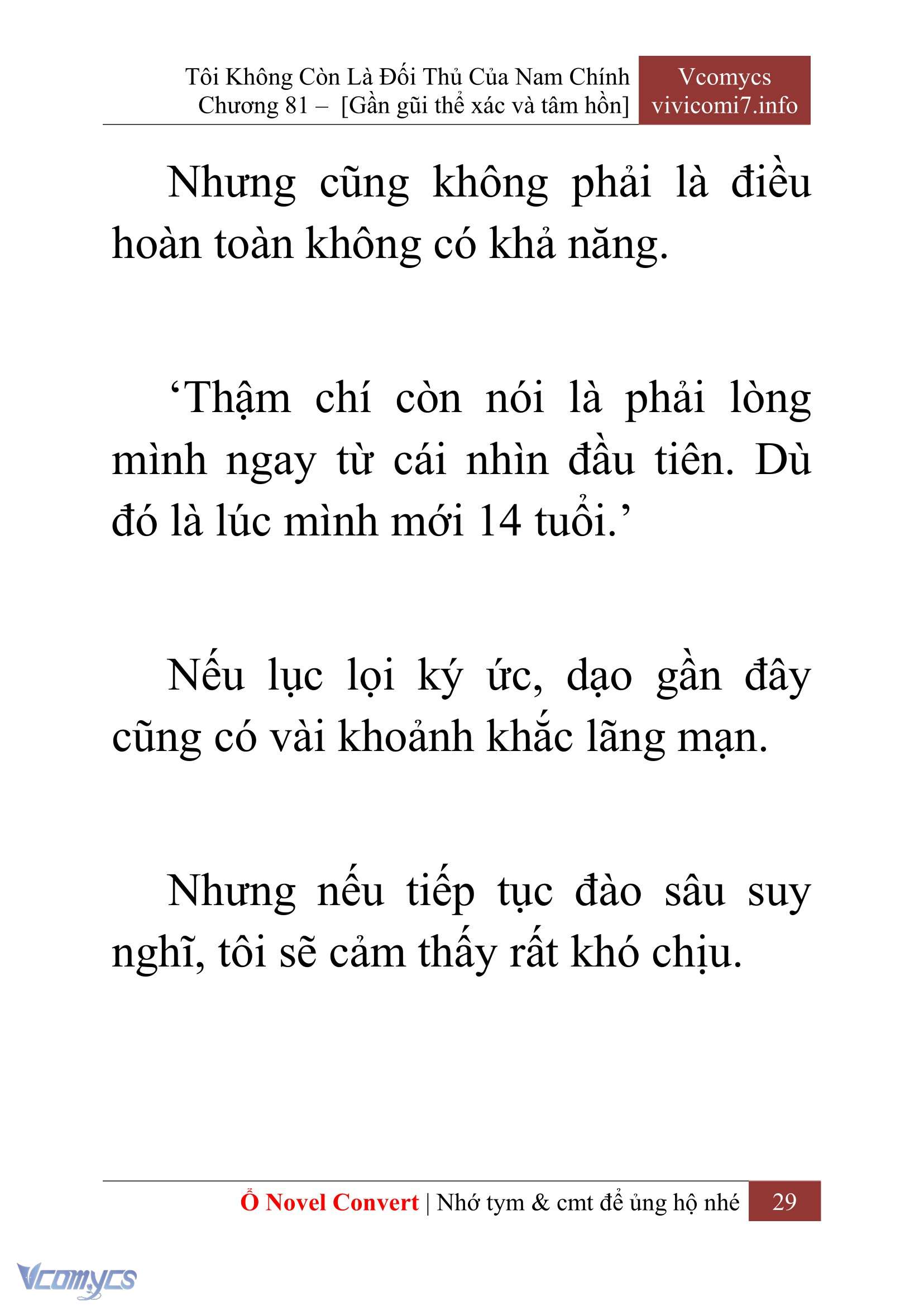 [Novel] Tôi Không Còn Là Đối Thủ Của Nam Chính Chap 81 - Next 