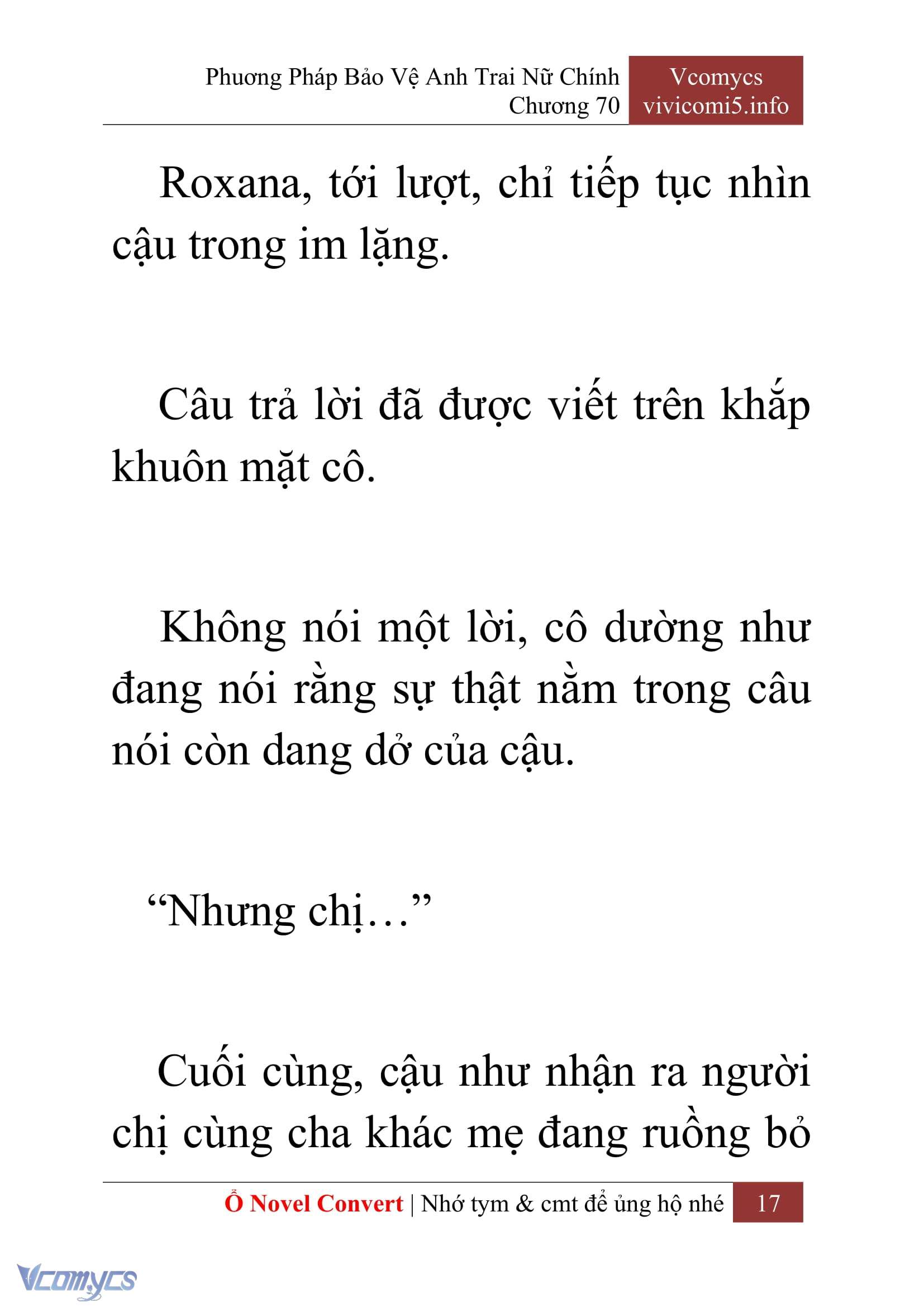[Novel] Phương Pháp Bảo Vệ Anh Trai Nữ Chính Chap 70 - Trang 2
