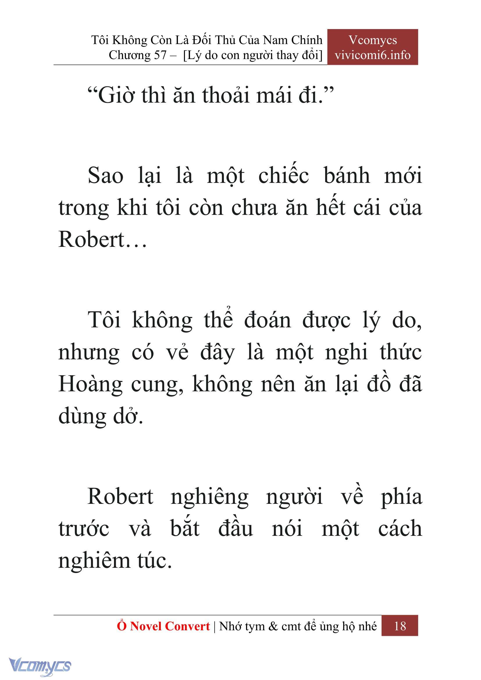 [Novel] Tôi Không Còn Là Đối Thủ Của Nam Chính Chap 57 - Trang 2