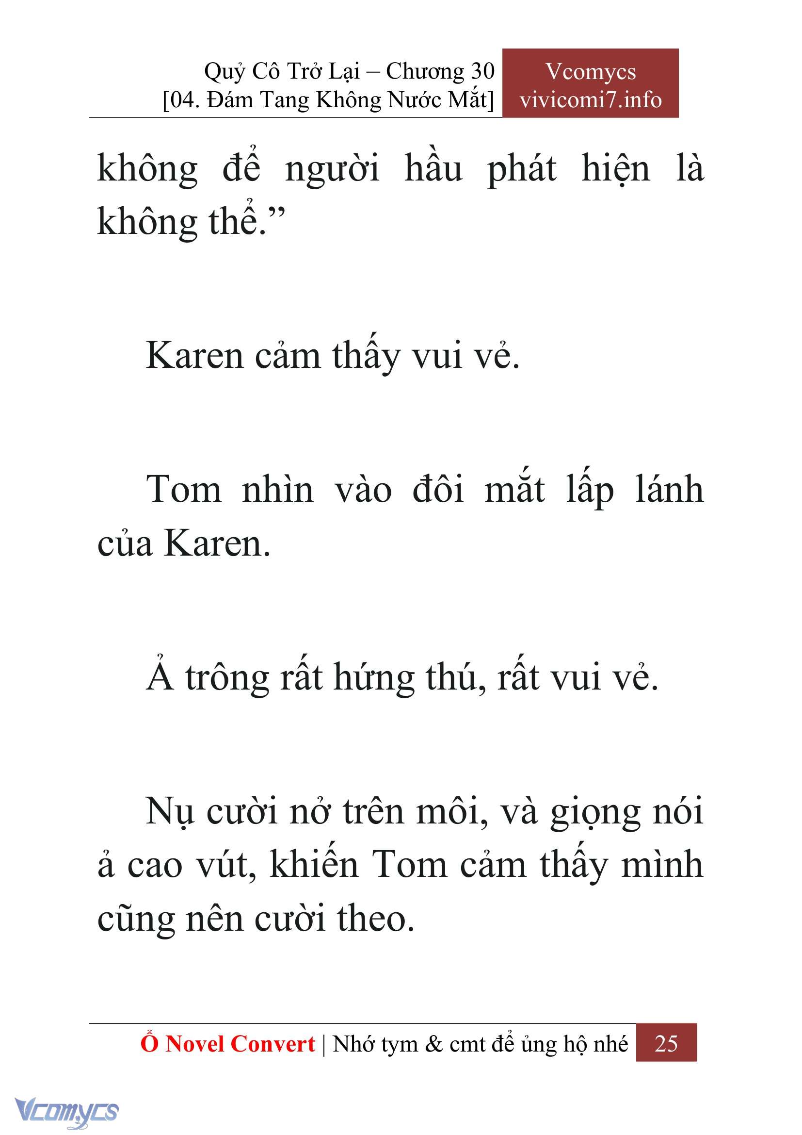 [Novel] Quý Cô Trở Lại Chap 30 - Trang 2