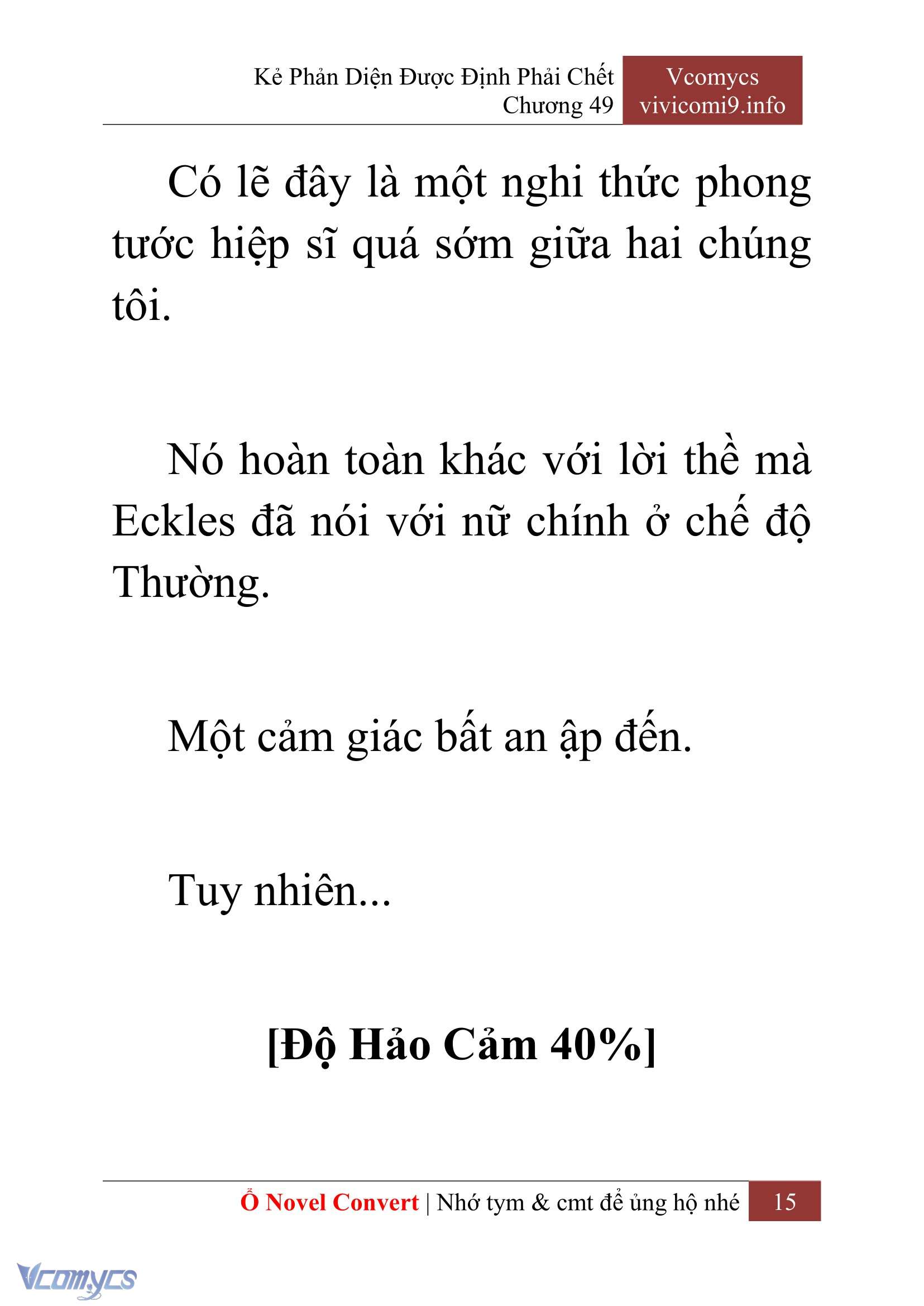[Novel] Kẻ Phản Diện Được Định Phải Chết Chap 49 - Trang 2