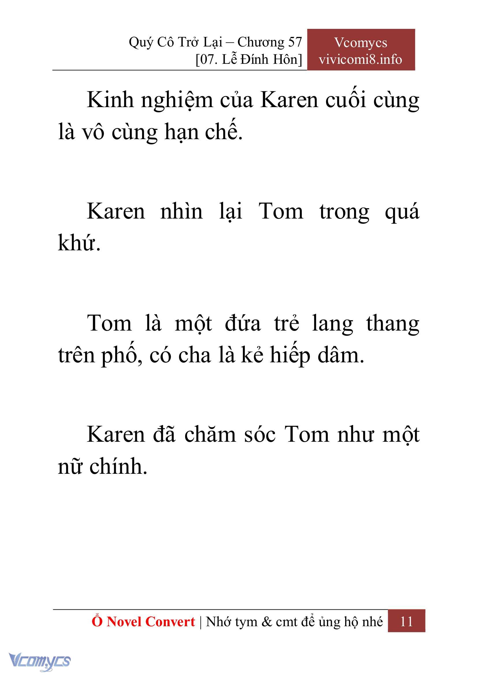 [Novel] Quý Cô Trở Lại Chap 57 - Trang 2