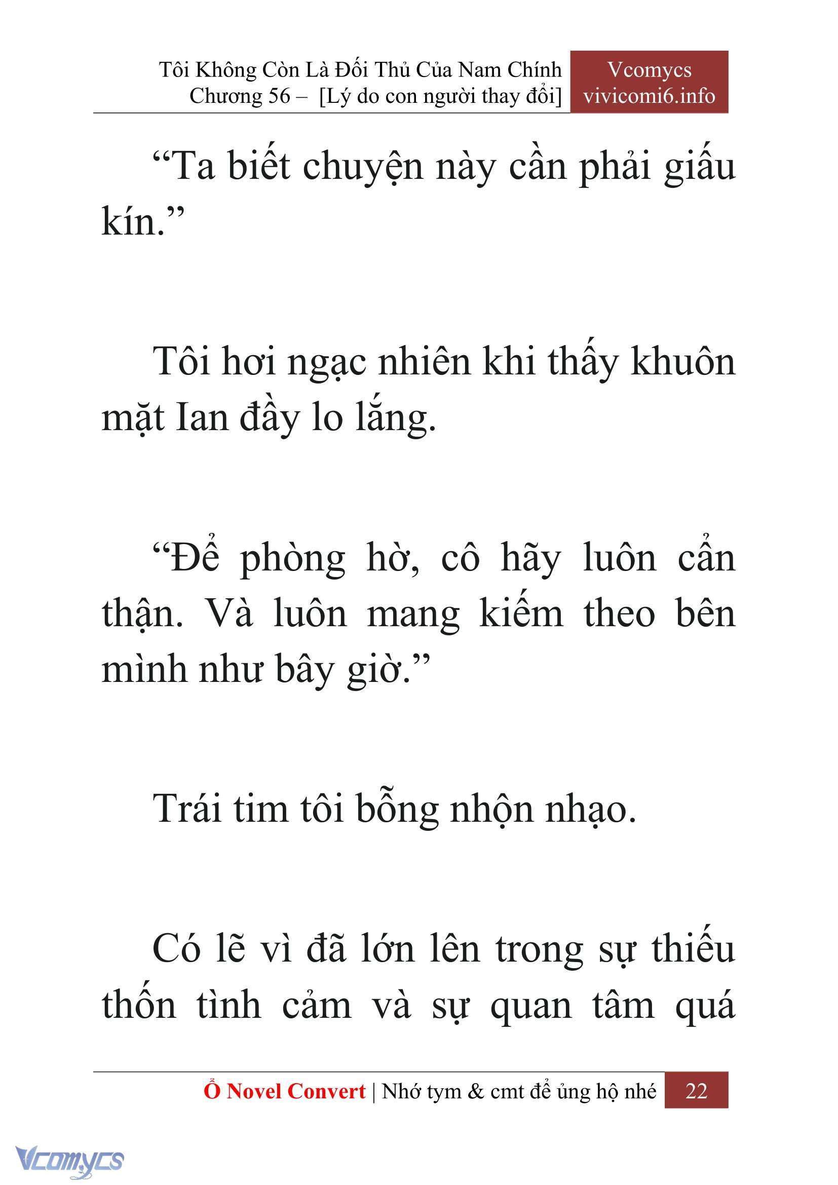 [Novel] Tôi Không Còn Là Đối Thủ Của Nam Chính Chap 56 - Trang 2