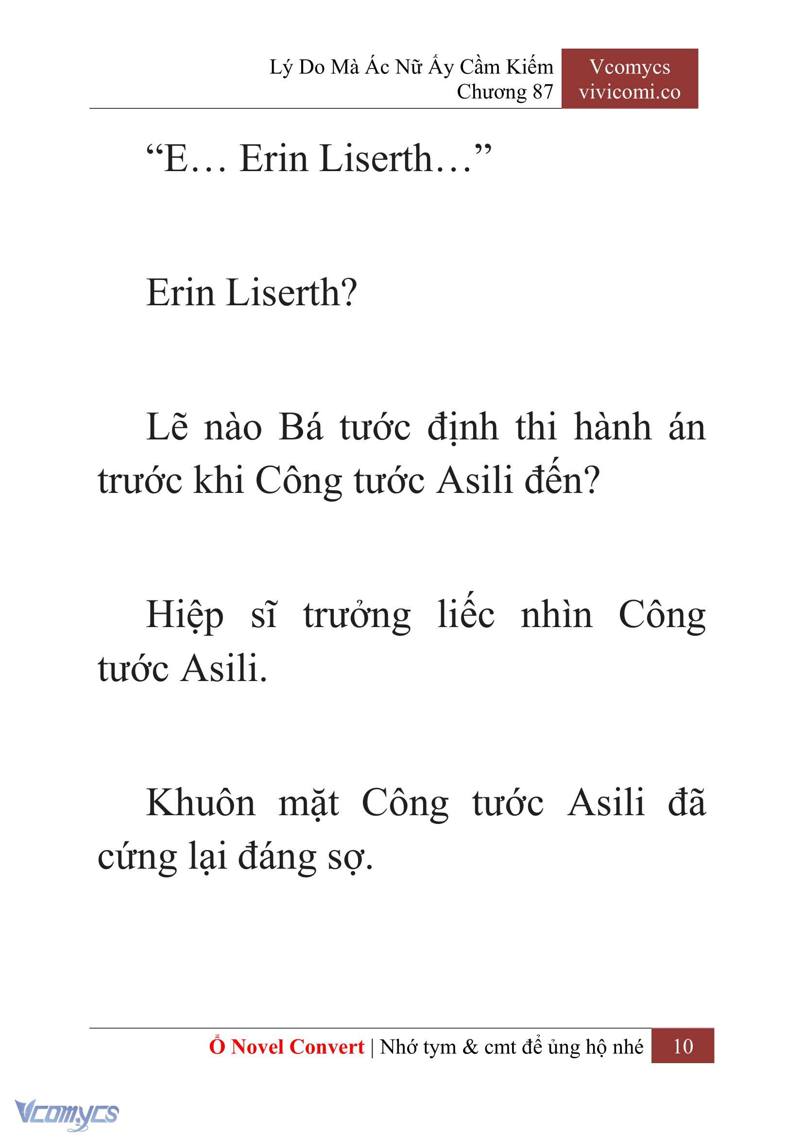 [Novel] Lý Do Mà Ác Nữ Ấy Cầm Kiếm Chap 87 - Trang 2
