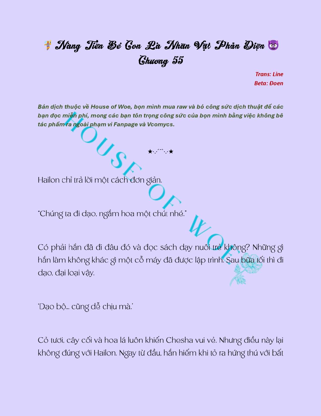 [NOVEL] NÀNG TIÊN BÉ CON LÀ NHÂN VẬT PHẢN DIỆN Chap 55 - Trang 2