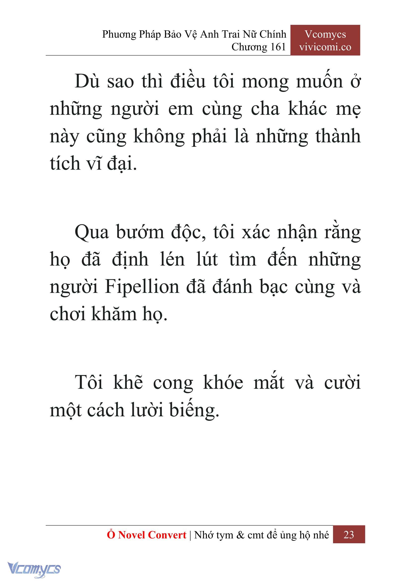 [Novel] Phương Pháp Bảo Vệ Anh Trai Nữ Chính Chap 161 - Trang 2