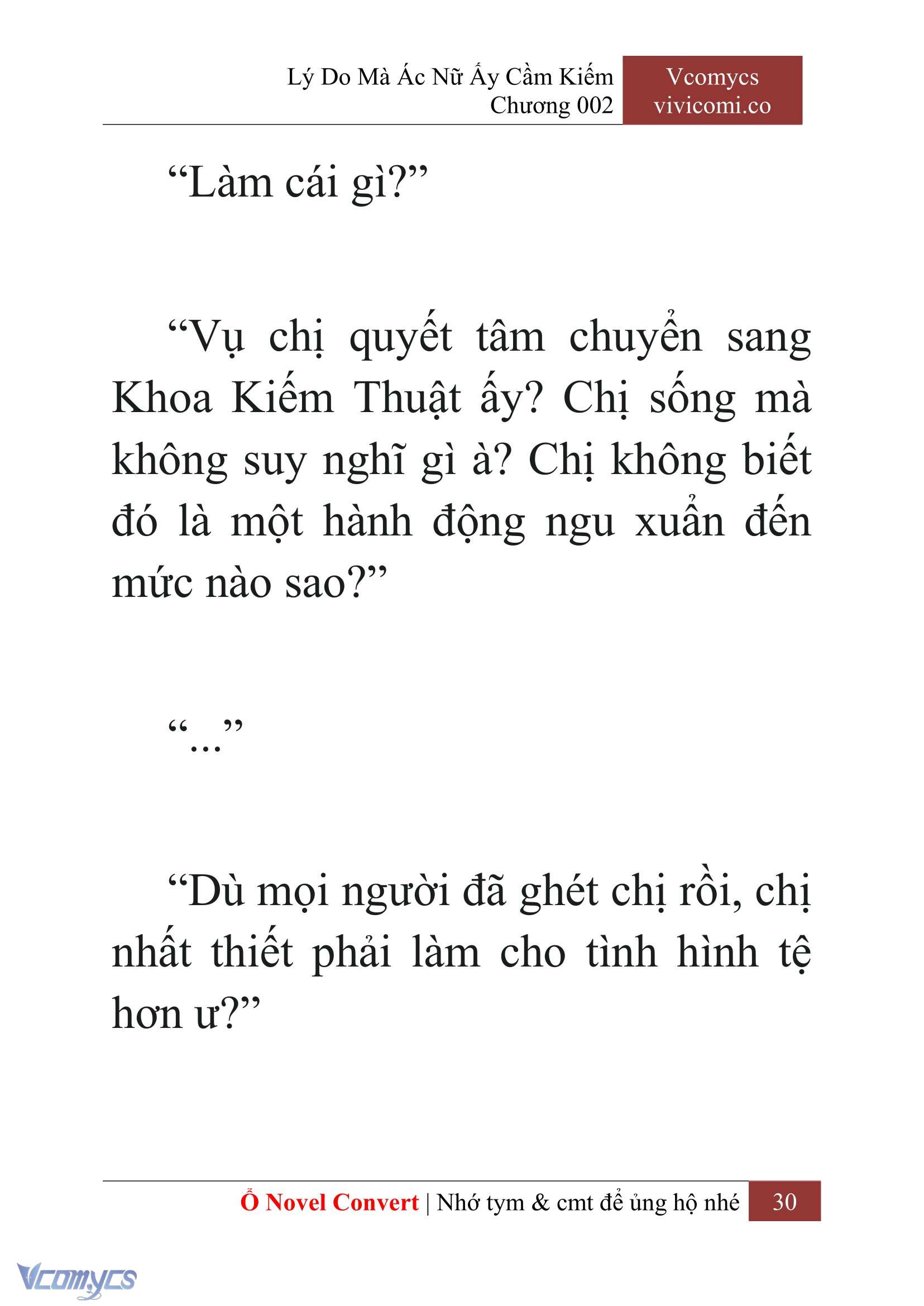 [Novel] Lý Do Mà Ác Nữ Ấy Cầm Kiếm Chap 2 - Trang 2