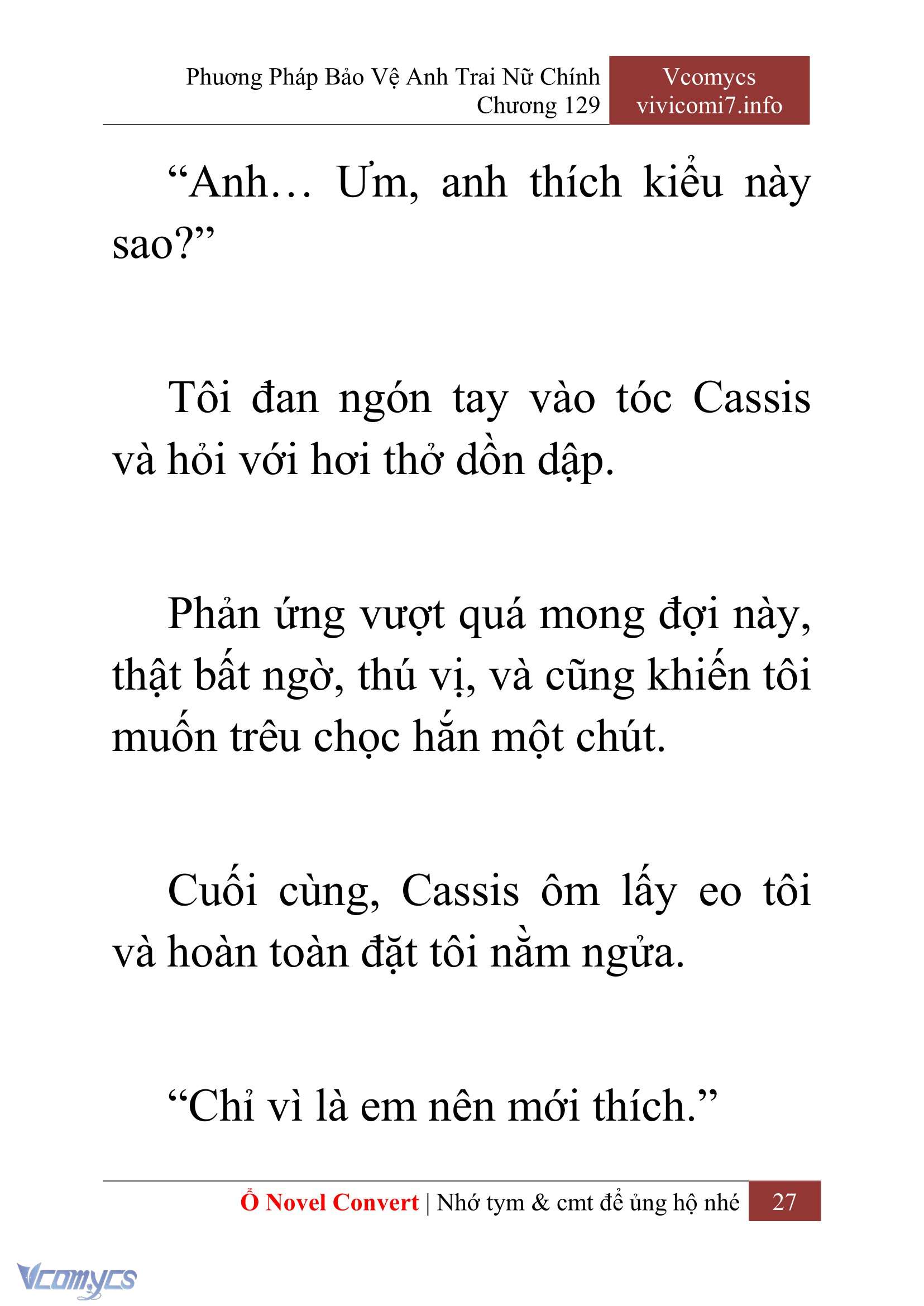 [Novel] Phương Pháp Bảo Vệ Anh Trai Nữ Chính Chap 129 - Trang 2