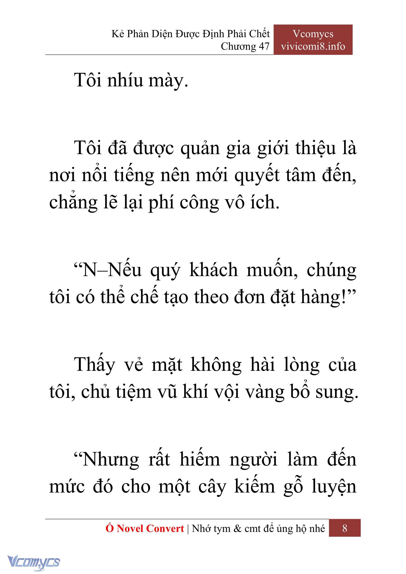[Novel] Kẻ Phản Diện Được Định Phải Chết Chap 47 - Trang 2