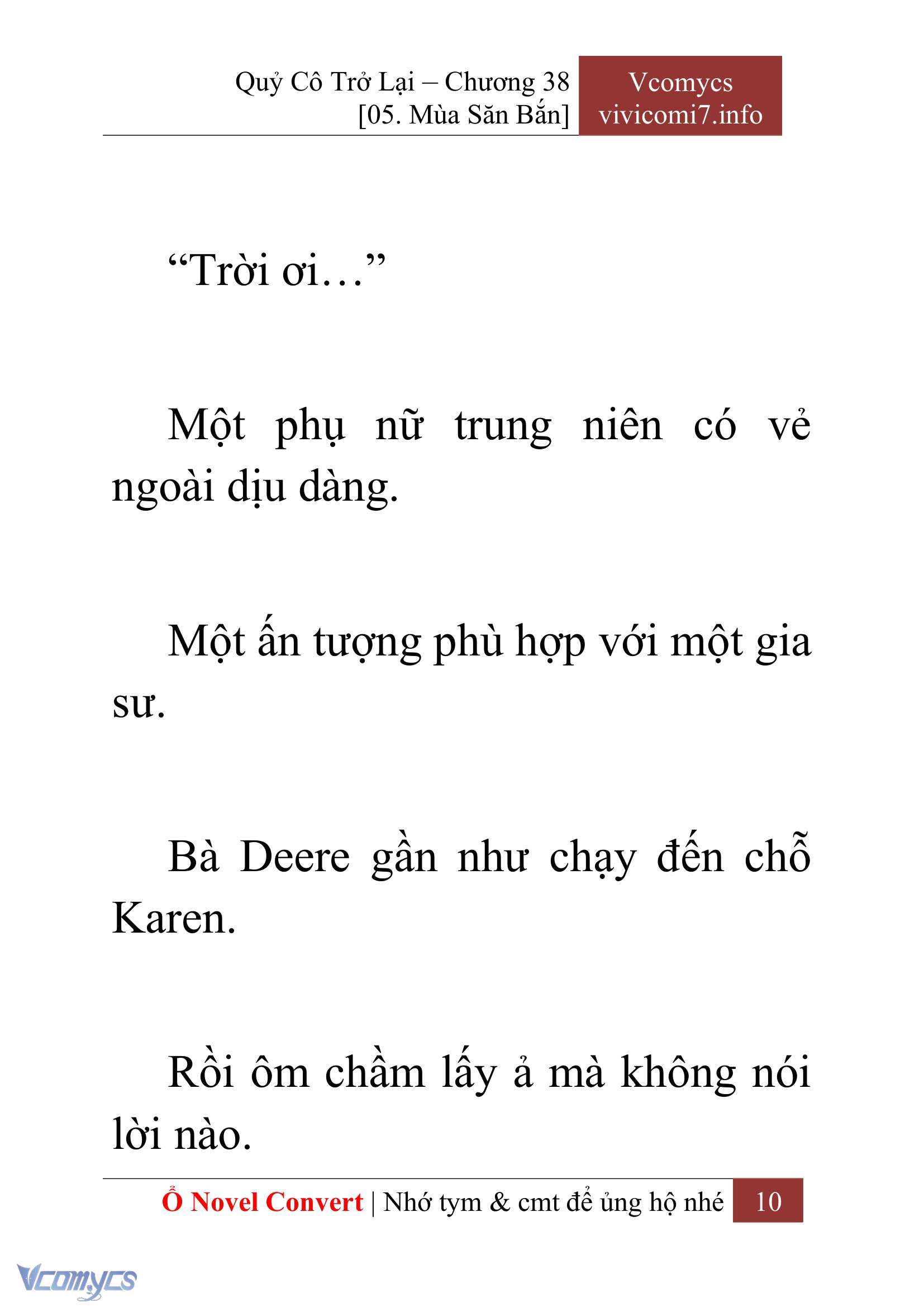 [Novel] Quý Cô Trở Lại Chap 38 - Trang 2