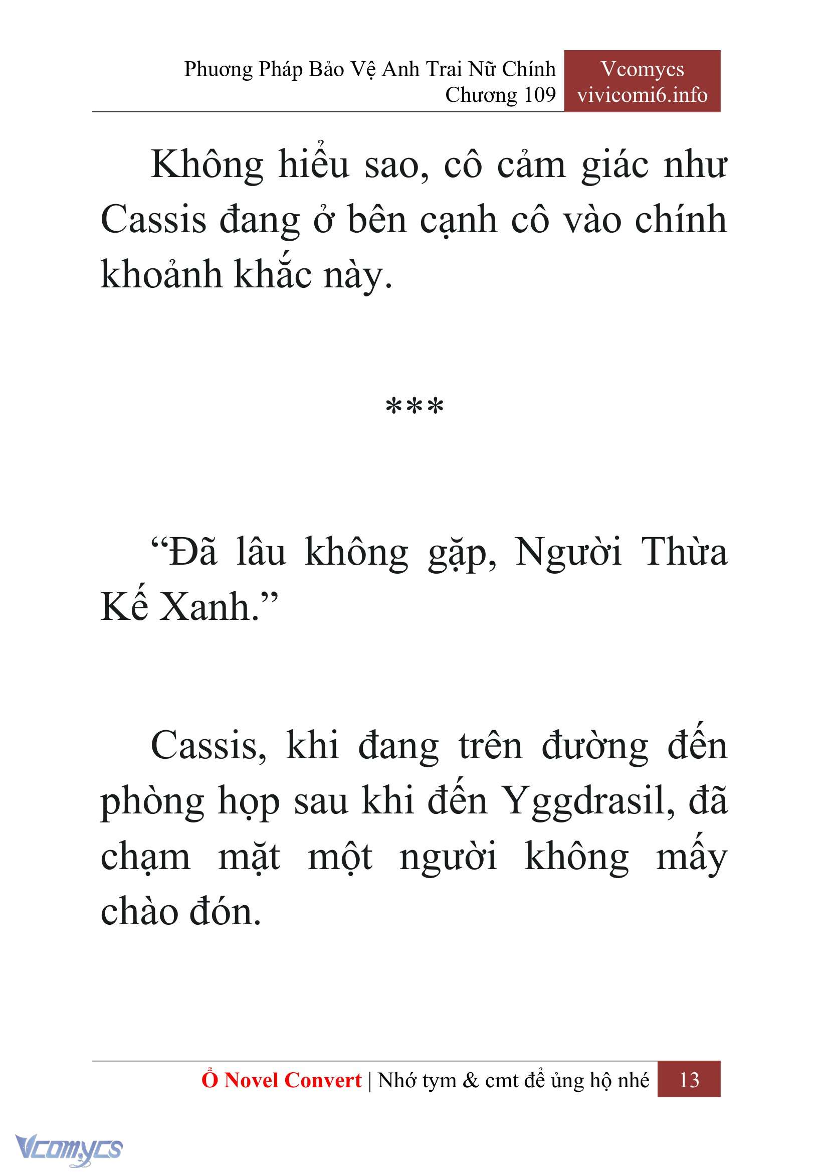 [Novel] Phương Pháp Bảo Vệ Anh Trai Nữ Chính Chap 109 - Trang 2