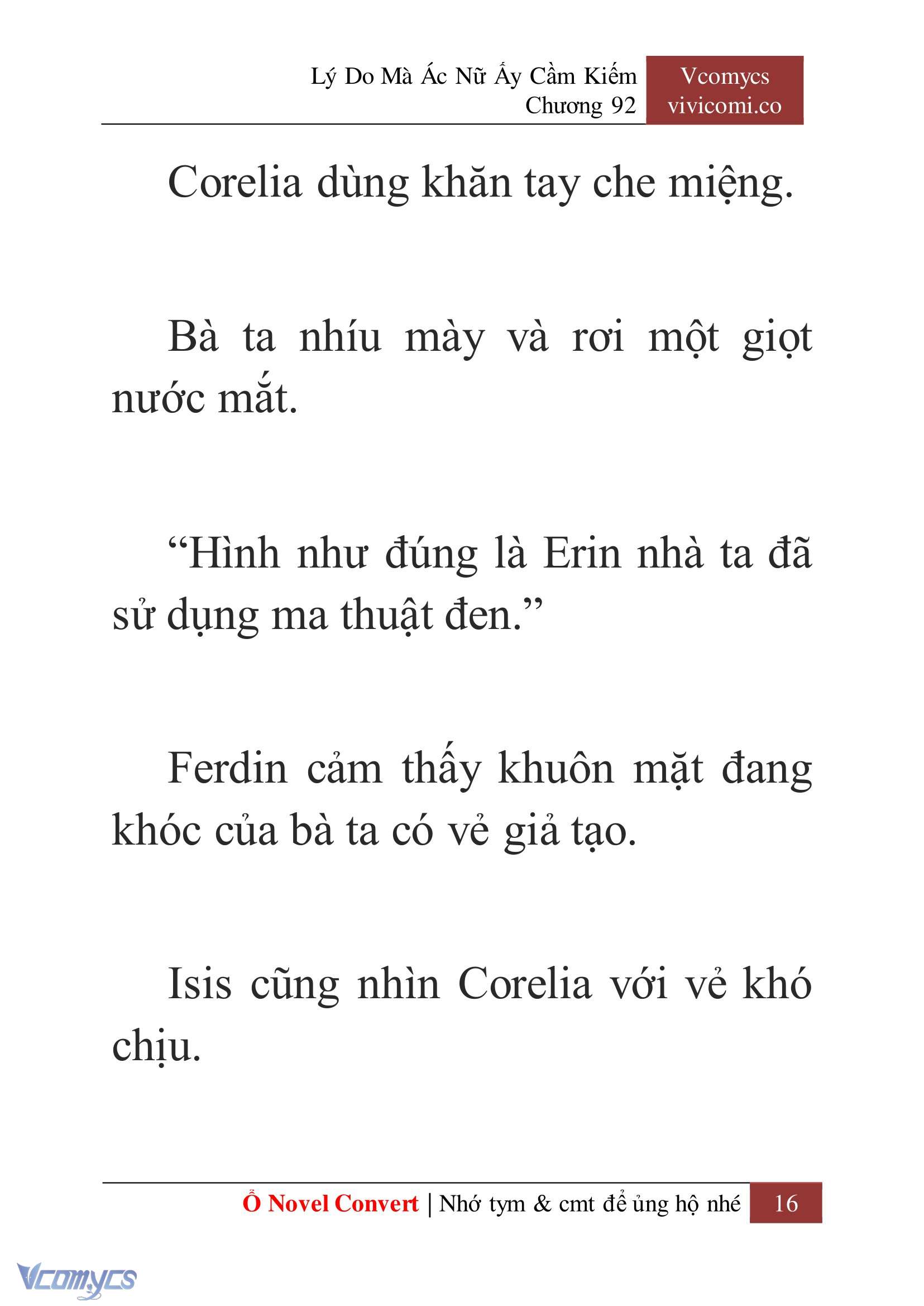 [Novel] Lý Do Mà Ác Nữ Ấy Cầm Kiếm Chap 92 - Trang 2