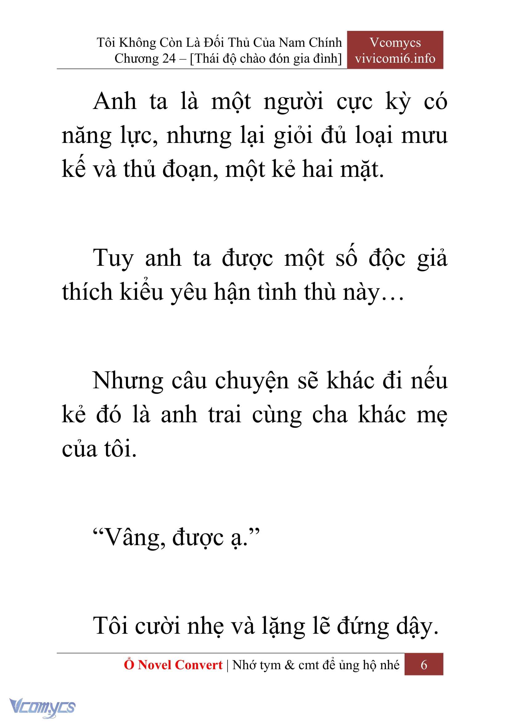 [Novel] Tôi Không Còn Là Đối Thủ Của Nam Chính Chap 24 - Trang 2