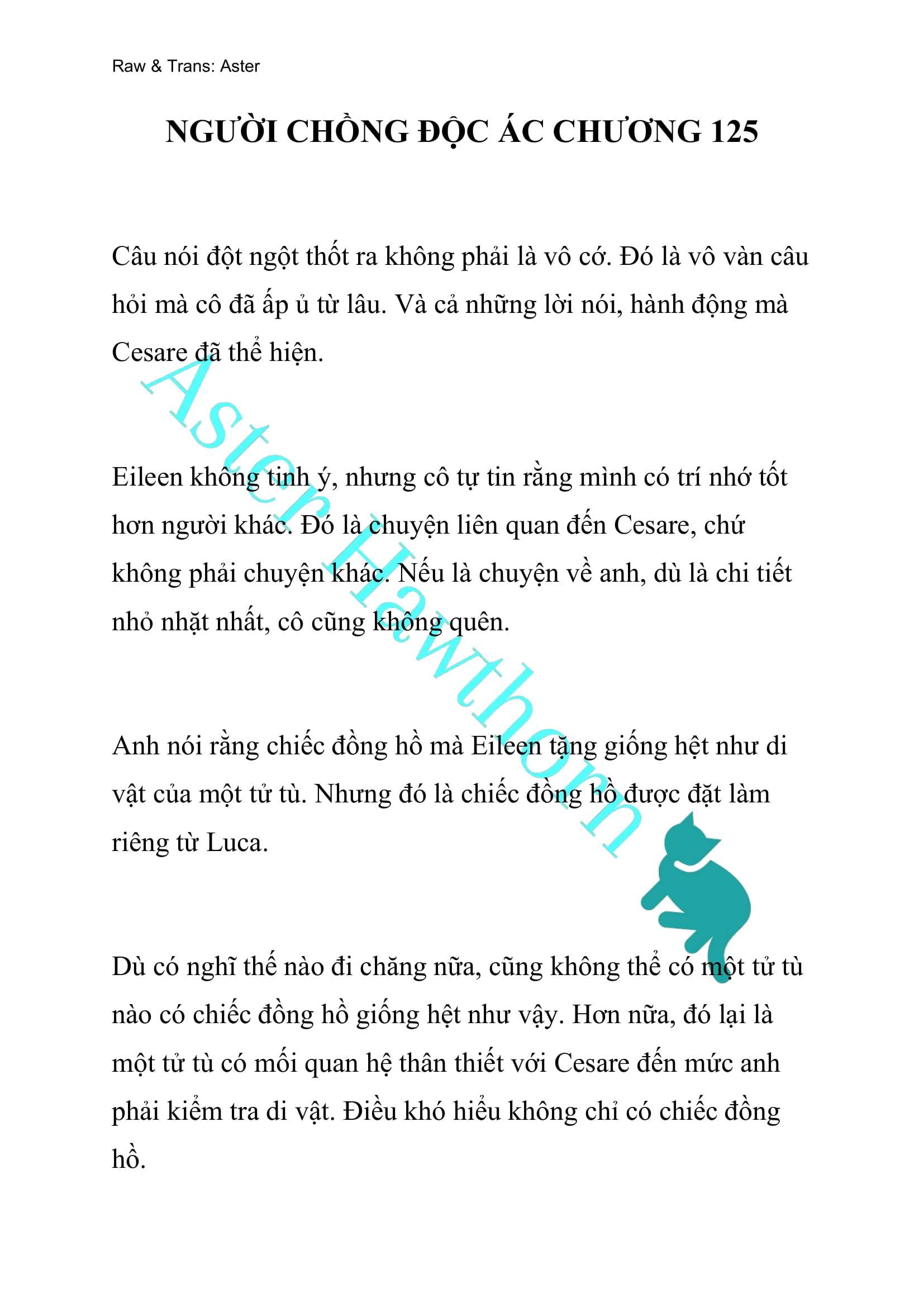 [NOVEL] Người Chồng Độc Ác Chap 125 - Next Chap 126