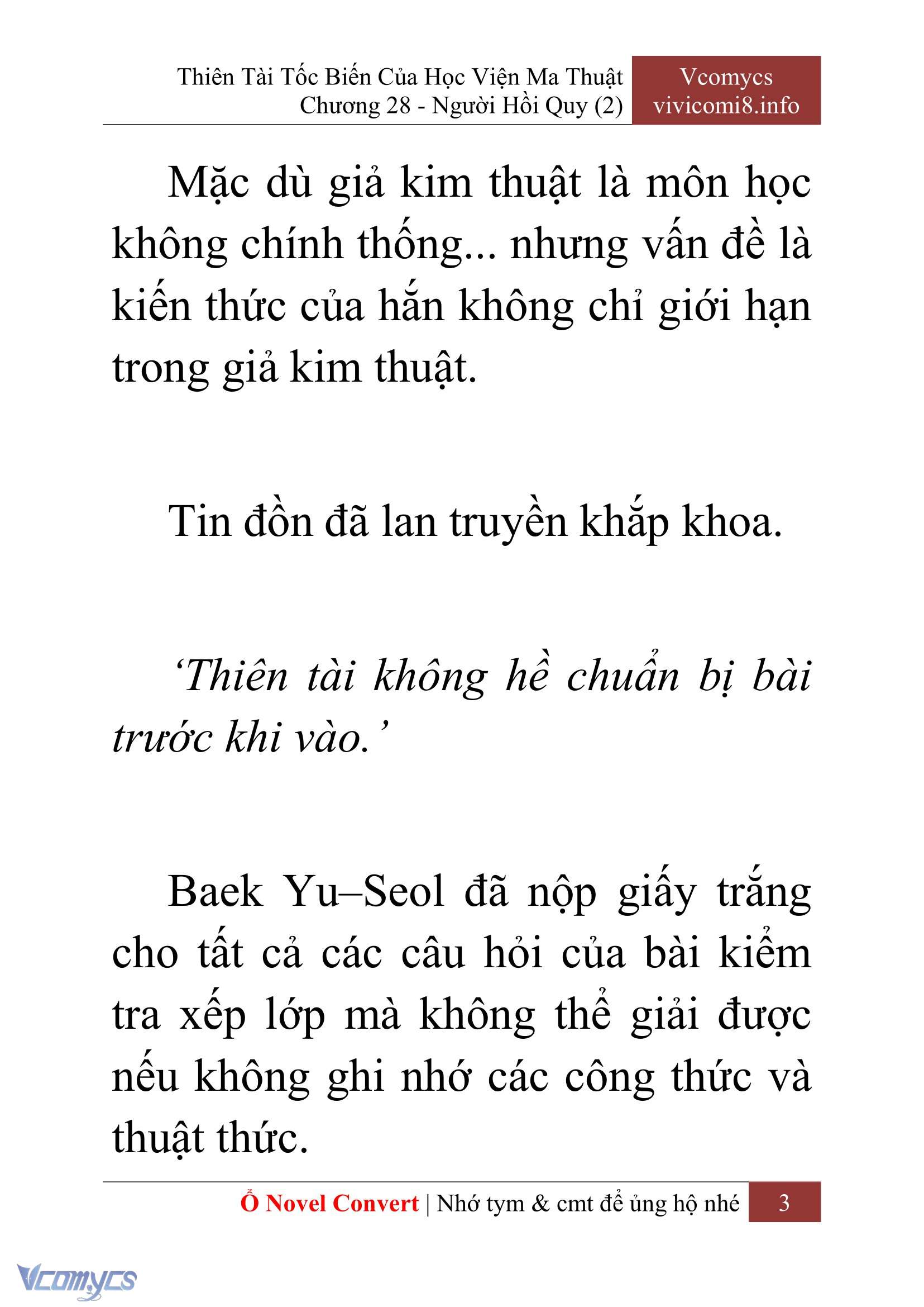 [Novel] Thiên Tài Tốc Biến Của Học Viện Ma Thuật Chap 28 - Trang 2