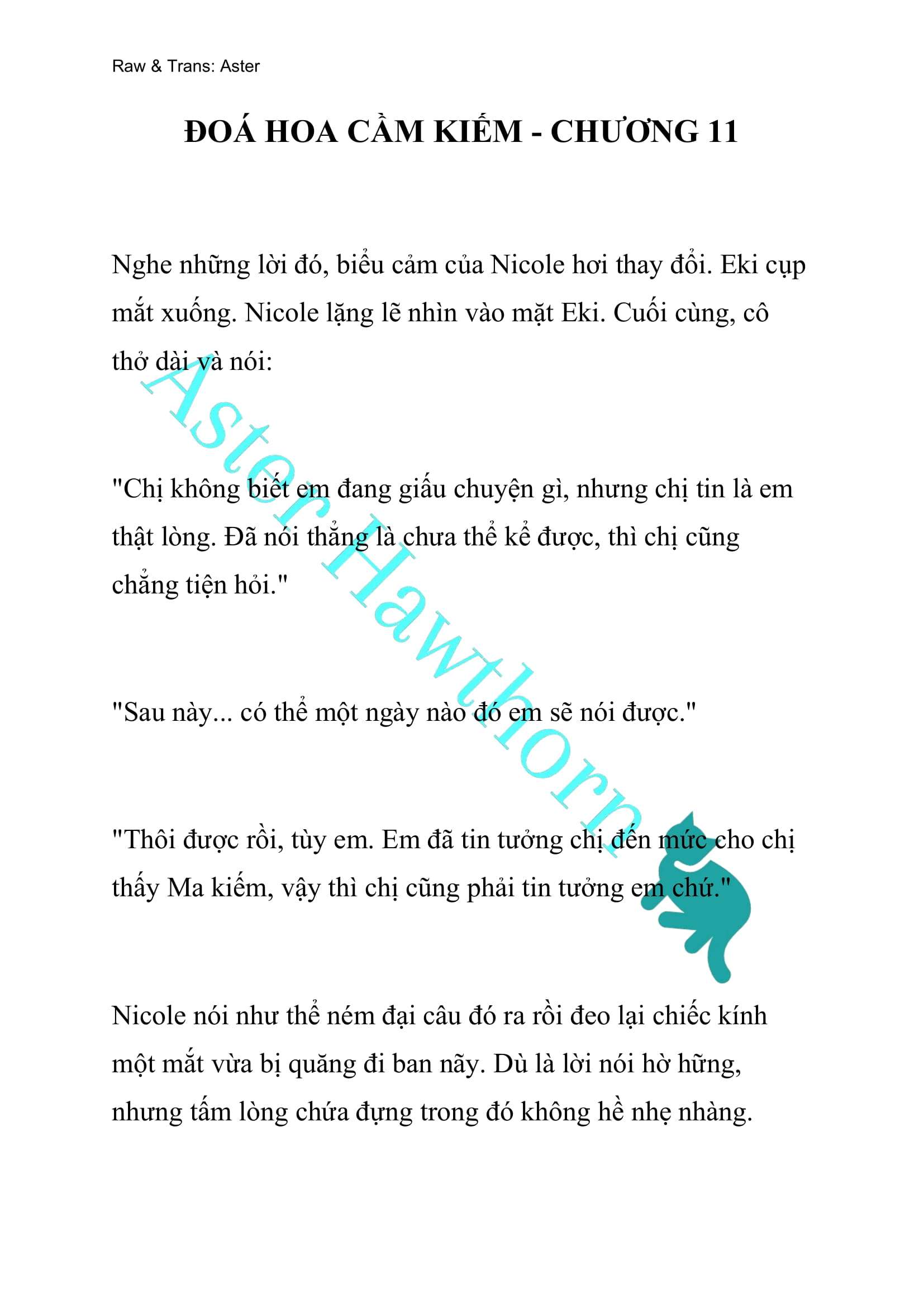 [NOVEL] Đóa Hoa Cầm Kiếm Chap 11 - Next Chap 12