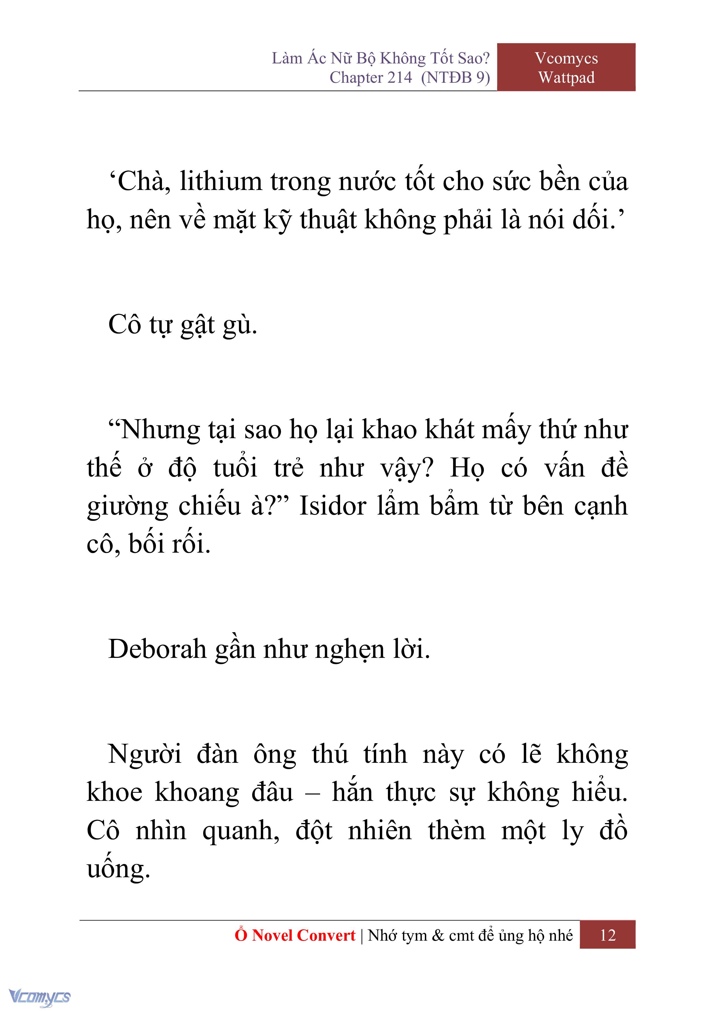 [Novel] Làm Ác Nữ Bộ Không Tốt Sao? Chap 214 - Trang 2