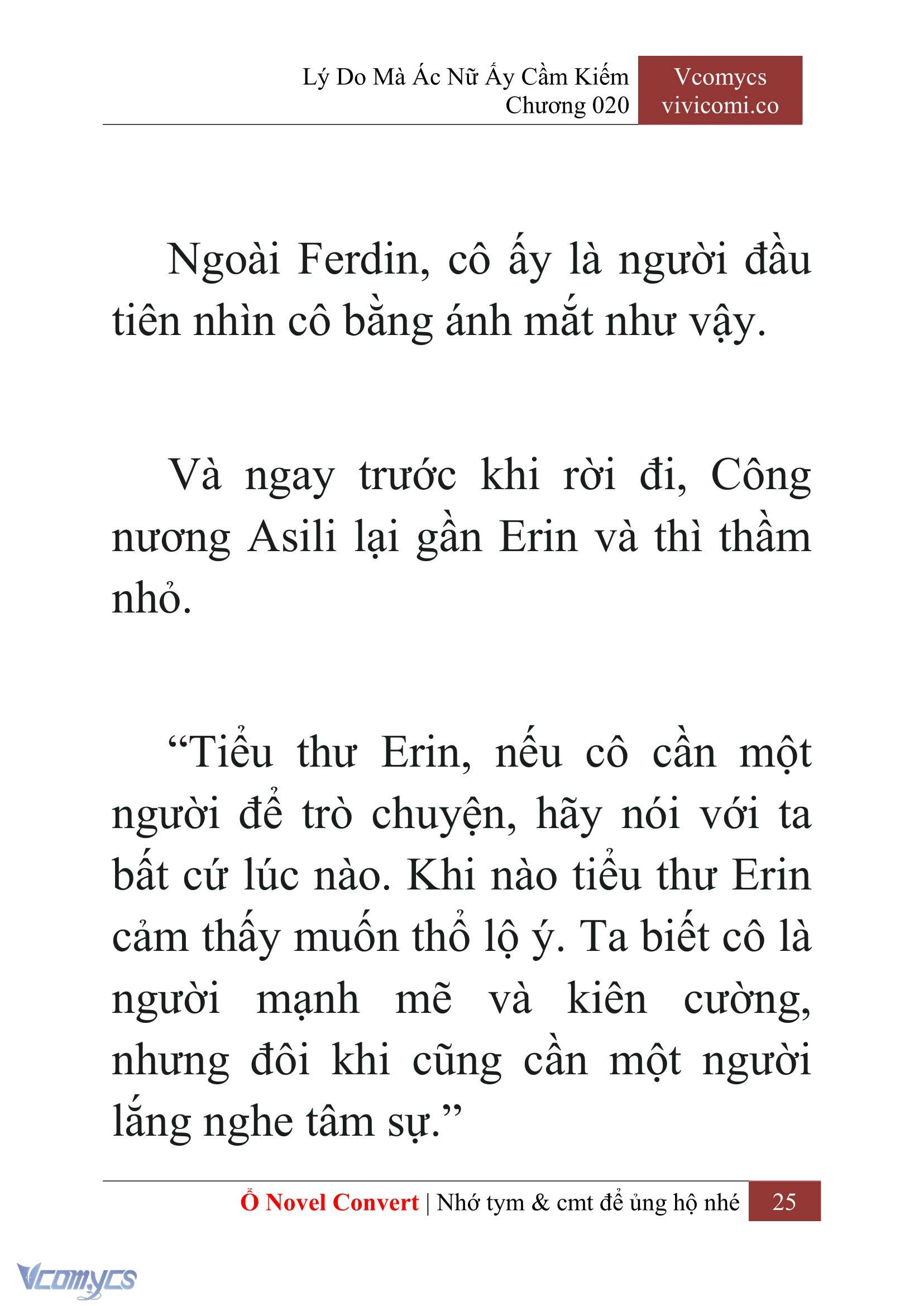 [Novel] Lý Do Mà Ác Nữ Ấy Cầm Kiếm Chap 20 - Next Chap 21