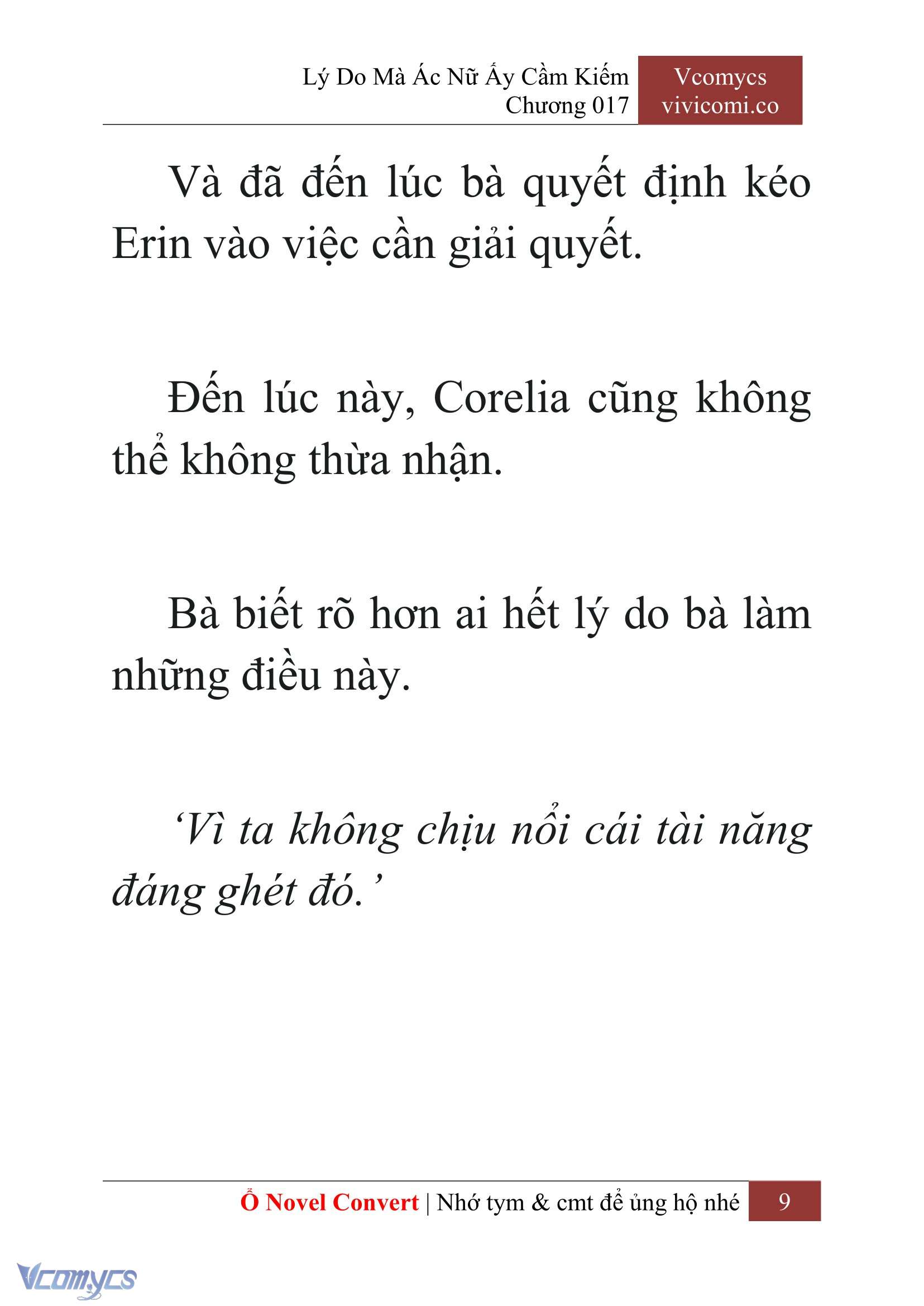 [Novel] Lý Do Mà Ác Nữ Ấy Cầm Kiếm Chap 17 - Next Chap 18