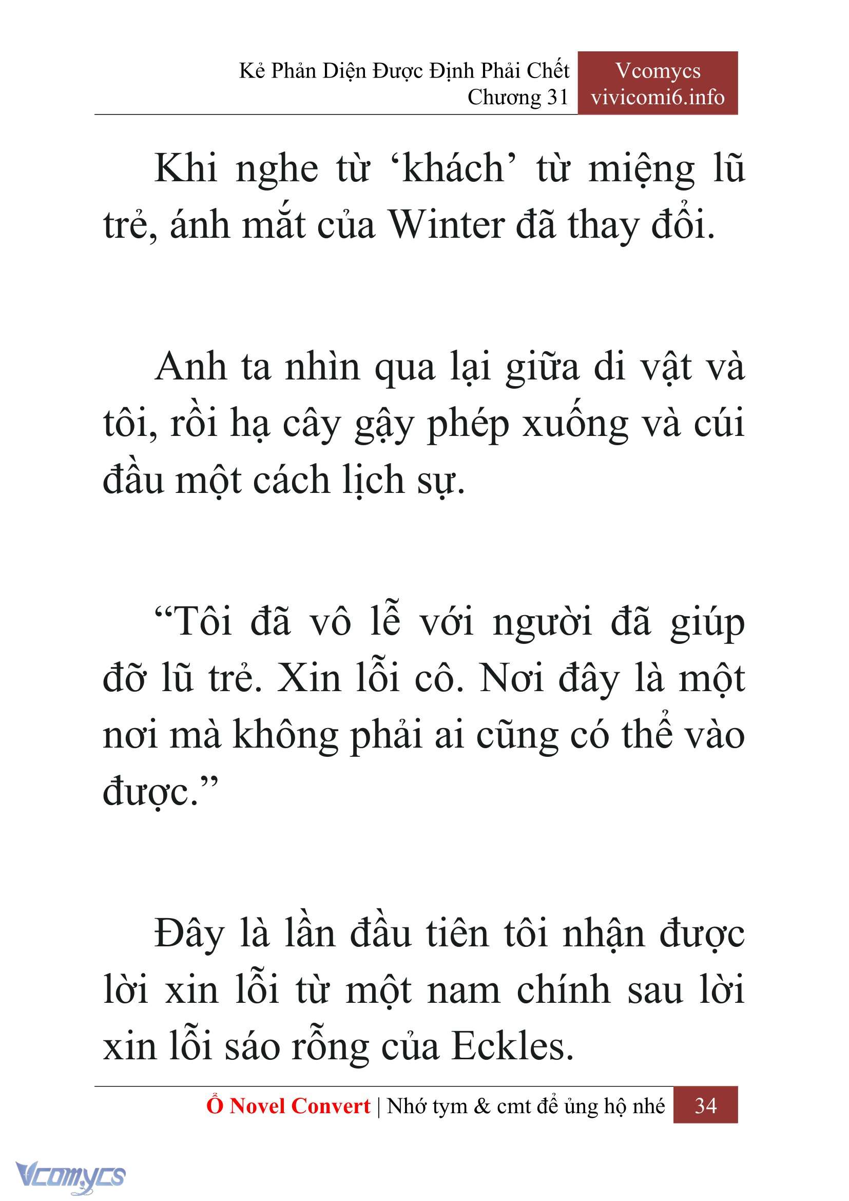 [Novel] Kẻ Phản Diện Được Định Phải Chết Chap 31 - Trang 2