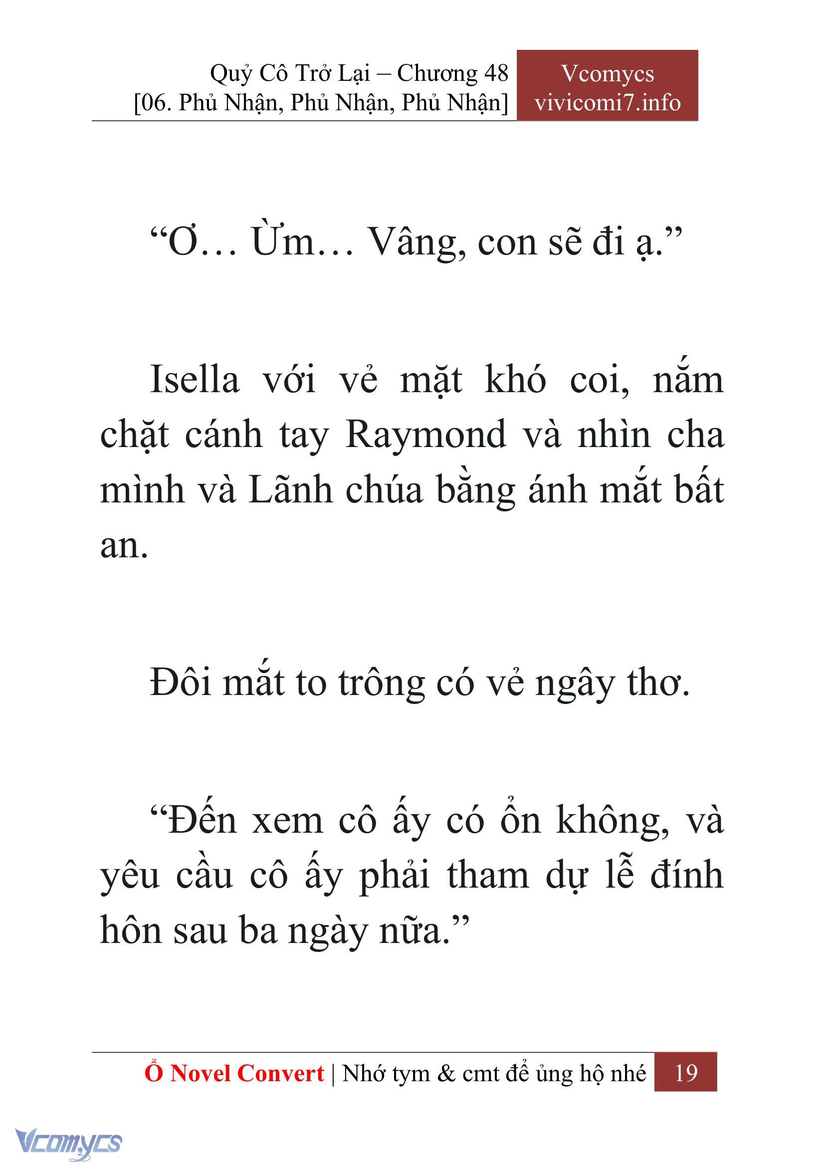 [Novel] Quý Cô Trở Lại Chap 48 - Trang 2