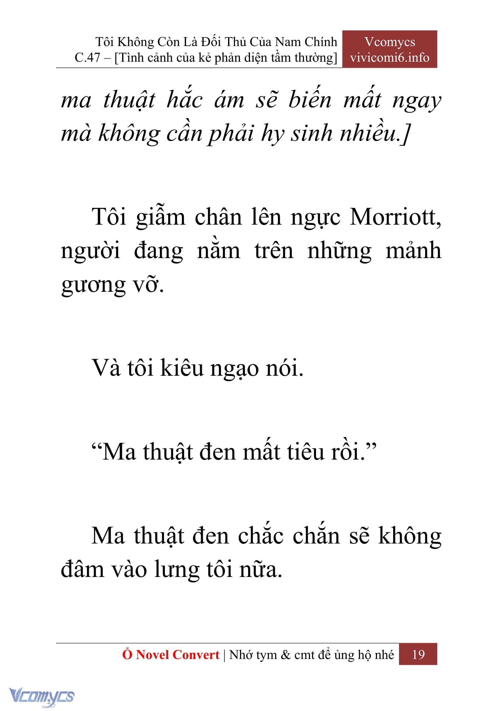 [Novel] Tôi Không Còn Là Đối Thủ Của Nam Chính Chap 47 - Trang 2
