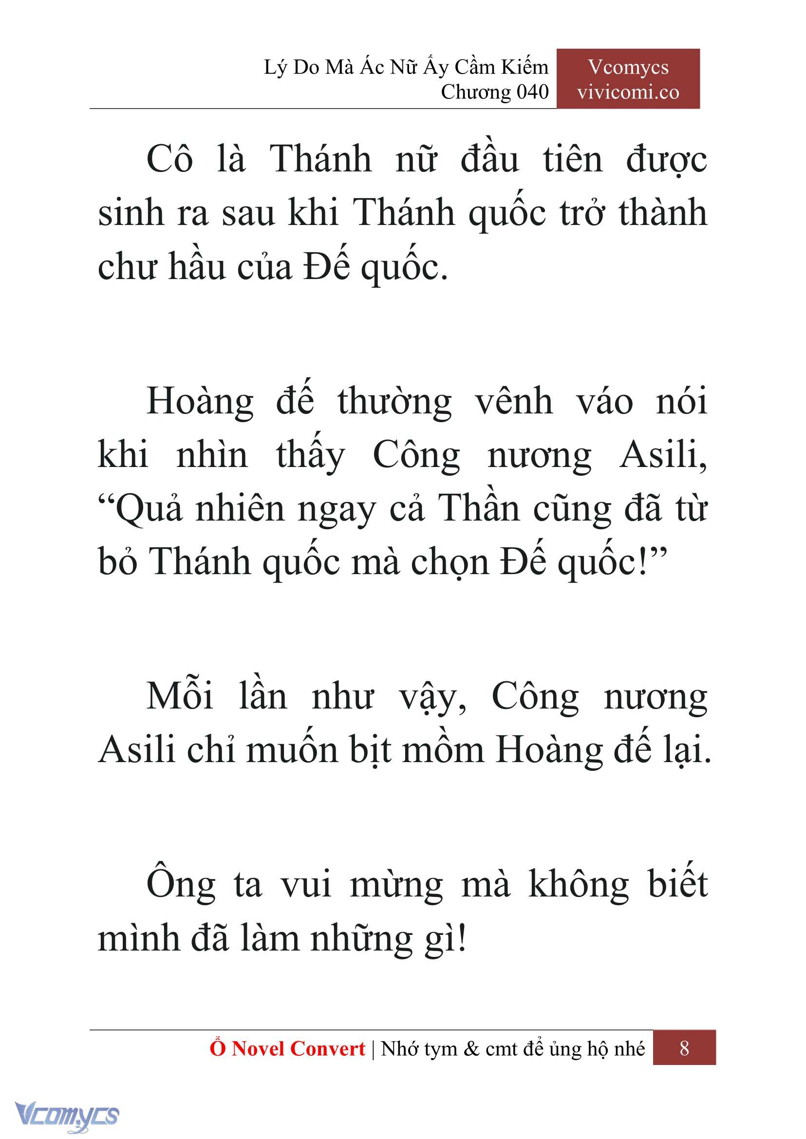 [Novel] Lý Do Mà Ác Nữ Ấy Cầm Kiếm Chap 40 - Next Chap 41