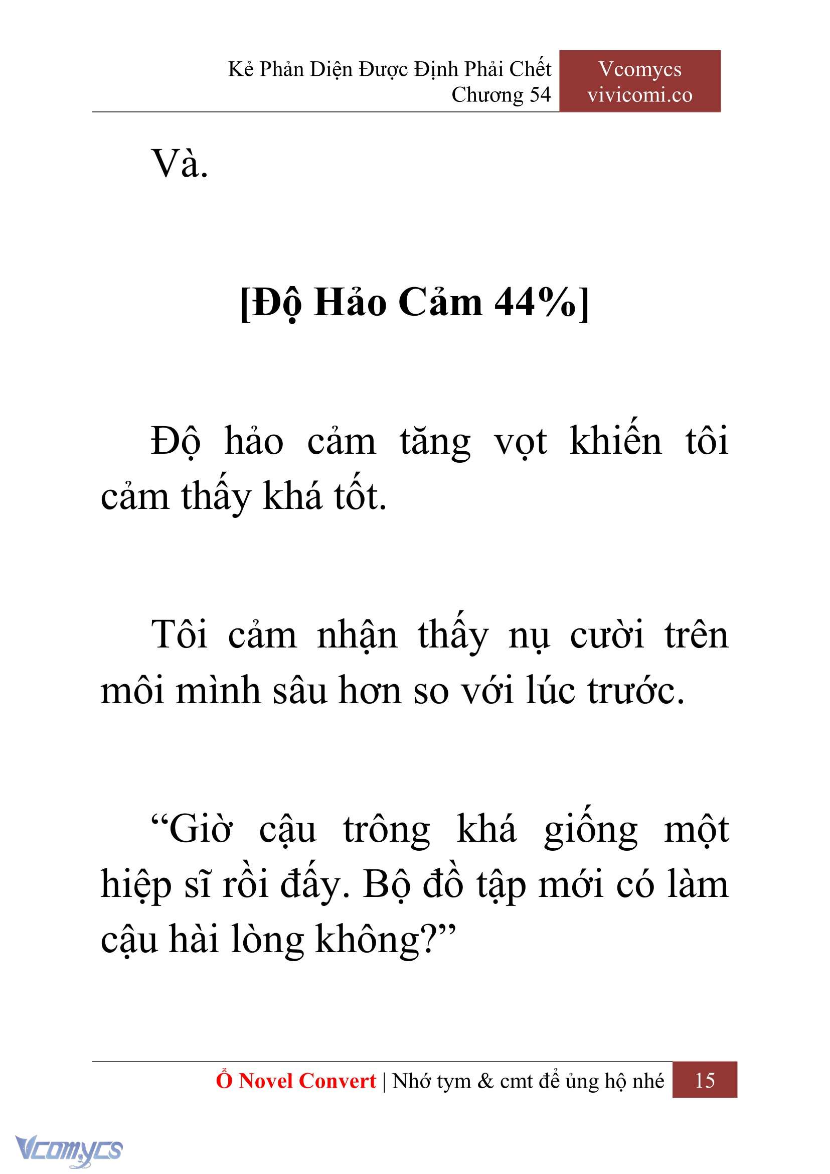 [Novel] Kẻ Phản Diện Được Định Phải Chết Chap 54 - Trang 2