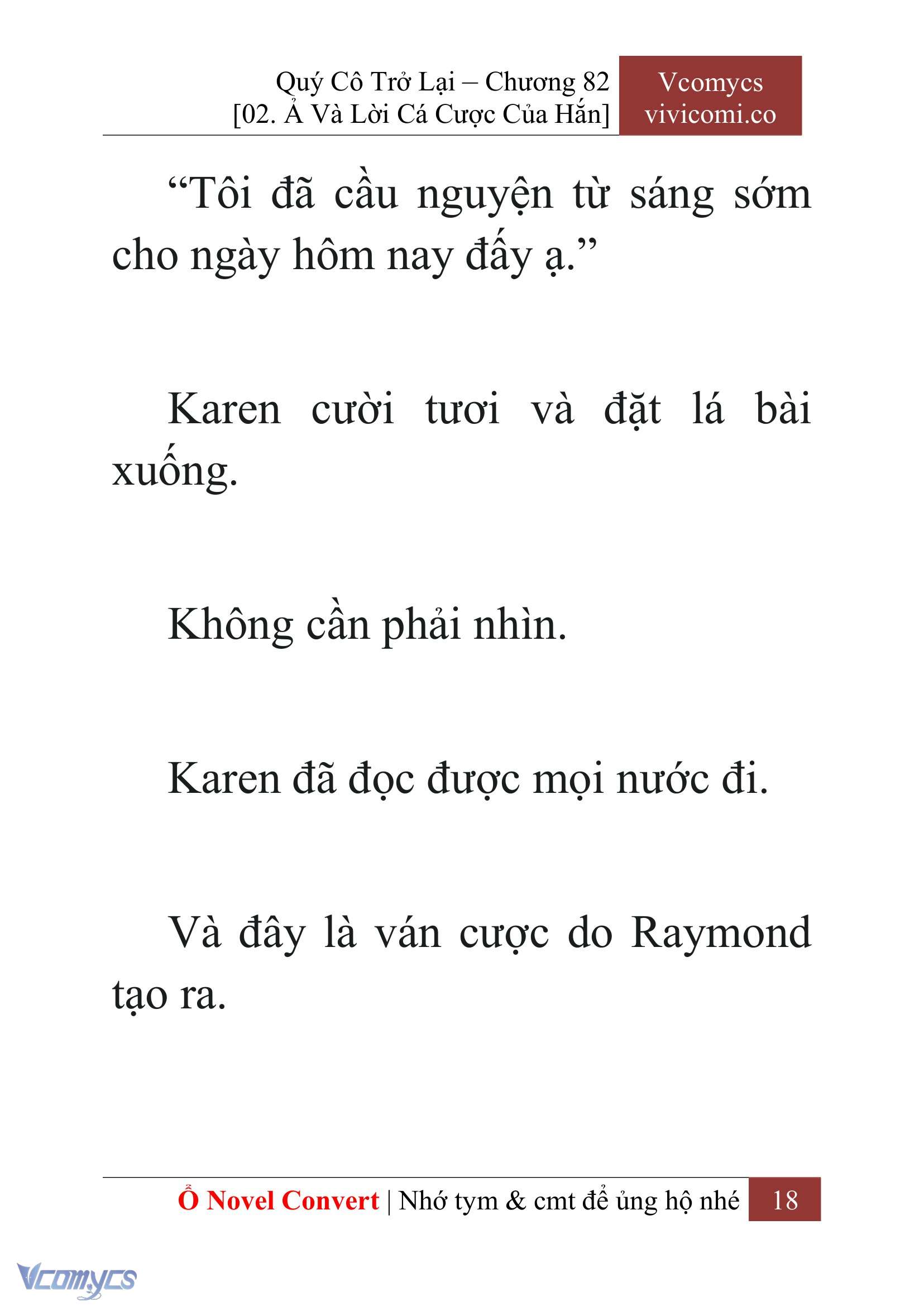 [Novel] Quý Cô Trở Lại Chap 82 - Trang 2